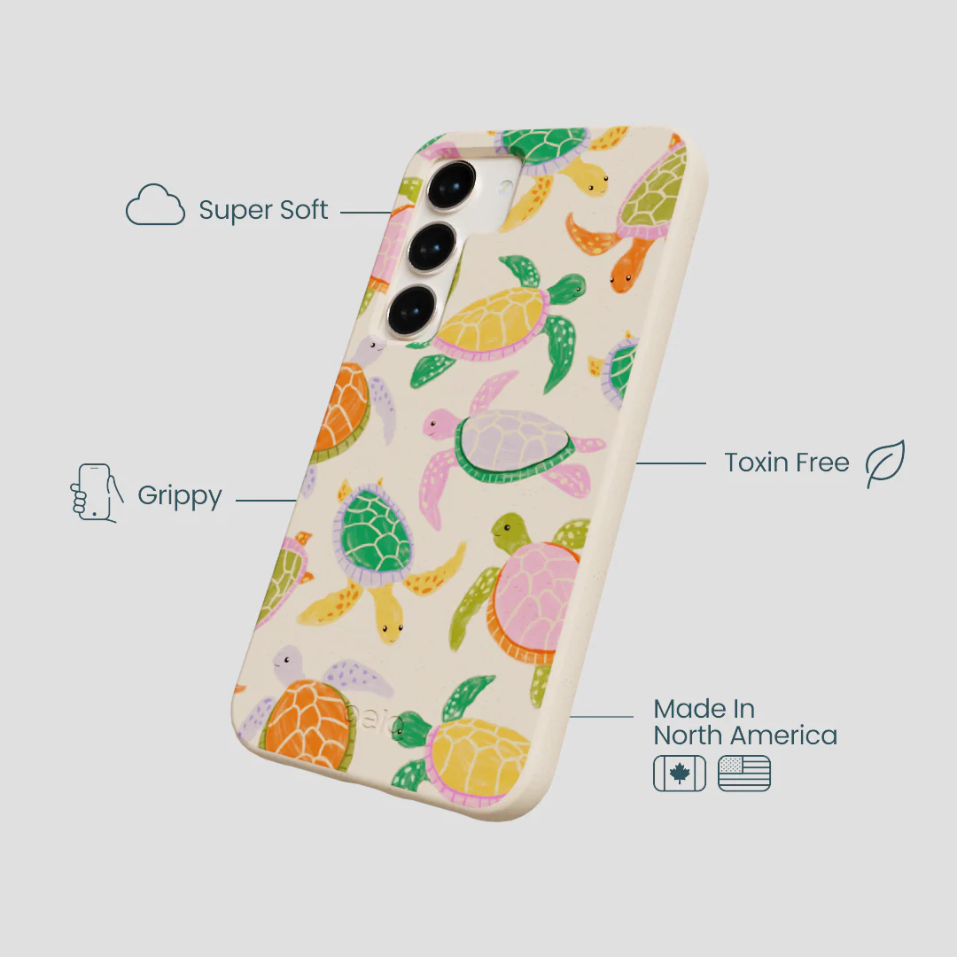 Seashell Sea Turtle Party Samsung Galaxy S24 Case - Image 4