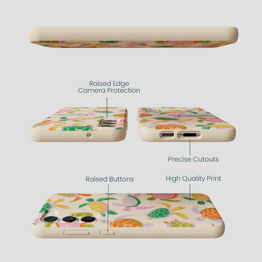Seashell Sea Turtle Party Samsung Galaxy S24+(Plus) Case - Image 3