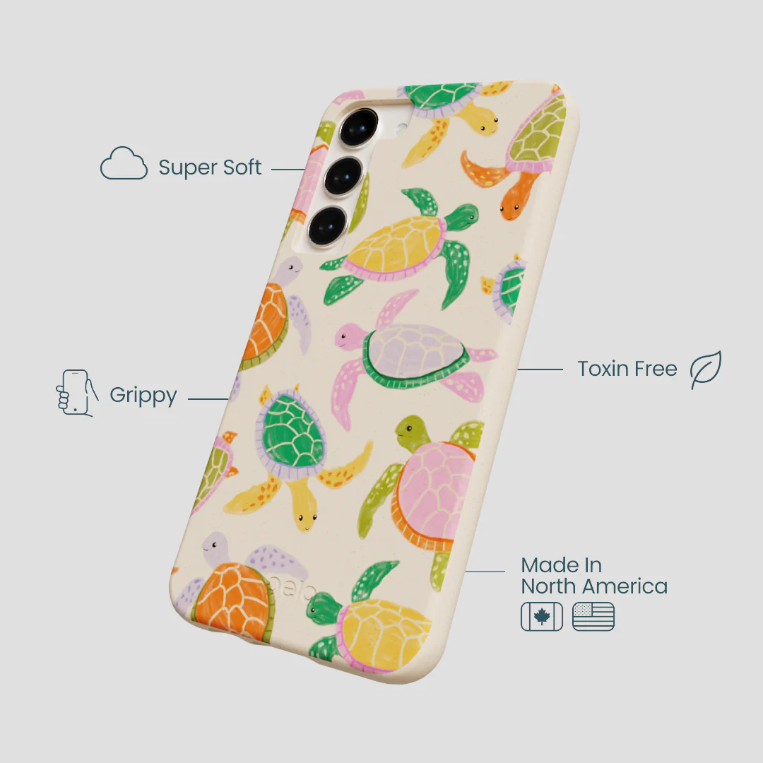 Seashell Sea Turtle Party Samsung Galaxy S24+(Plus) Case - Image 4