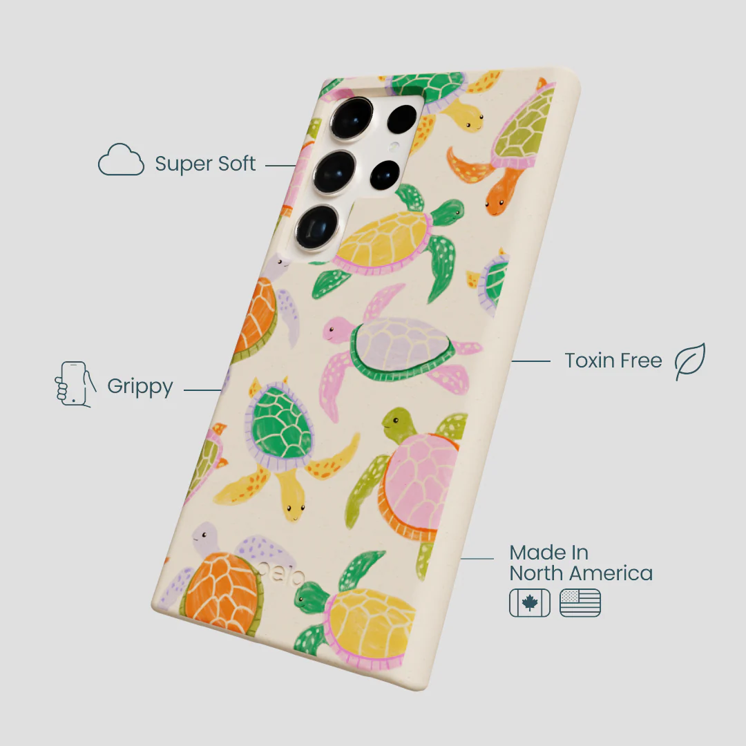 Seashell Sea Turtle Party Samsung Galaxy S24 Ultra Case - Image 4