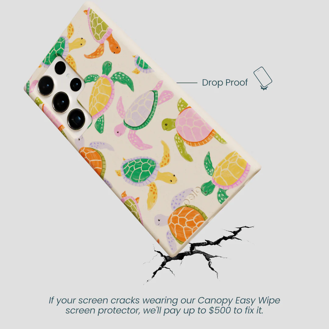Seashell Sea Turtle Party Samsung Galaxy S24 Ultra Case - Image 5