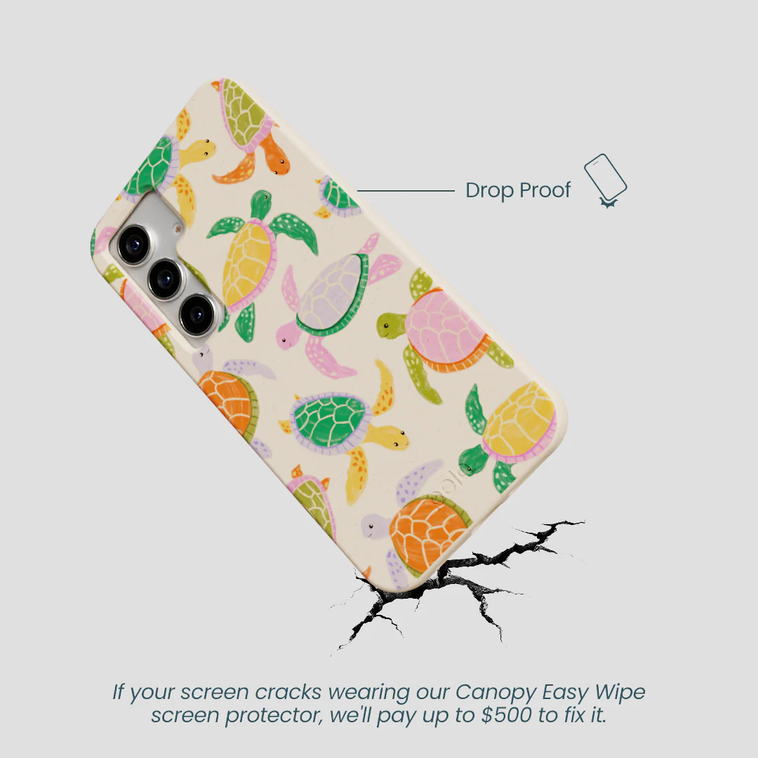Seashell Sea Turtle Party Samsung Galaxy S25 Case - Image 5