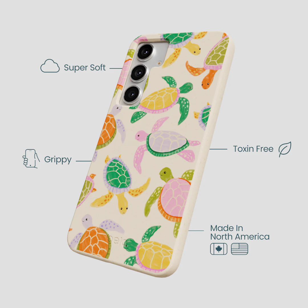Seashell Sea Turtle Party Samsung Galaxy S25+(Plus) Case - Image 4