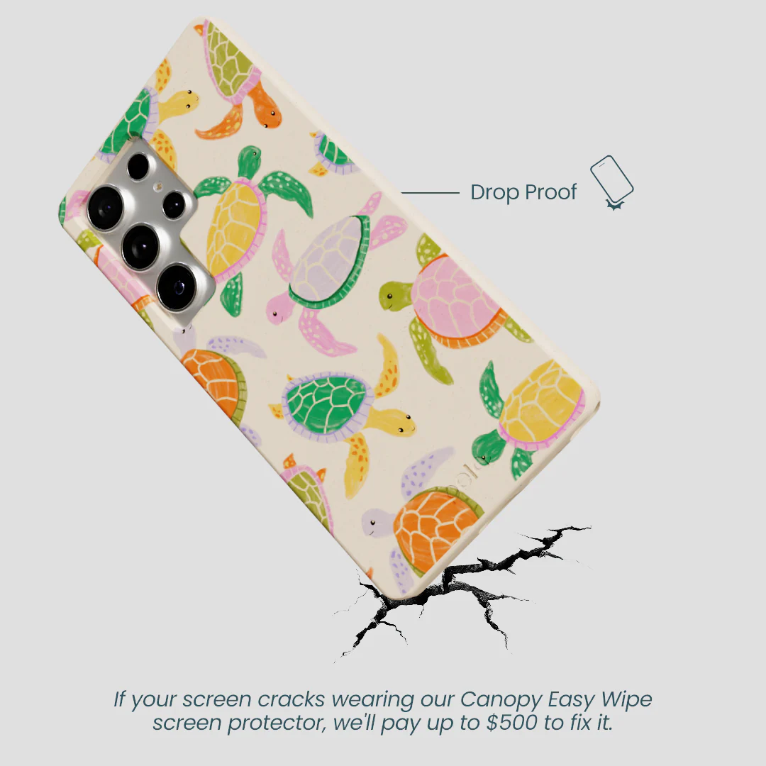 Seashell Sea Turtle Party Samsung Galaxy S25 Ultra Case - Image 5