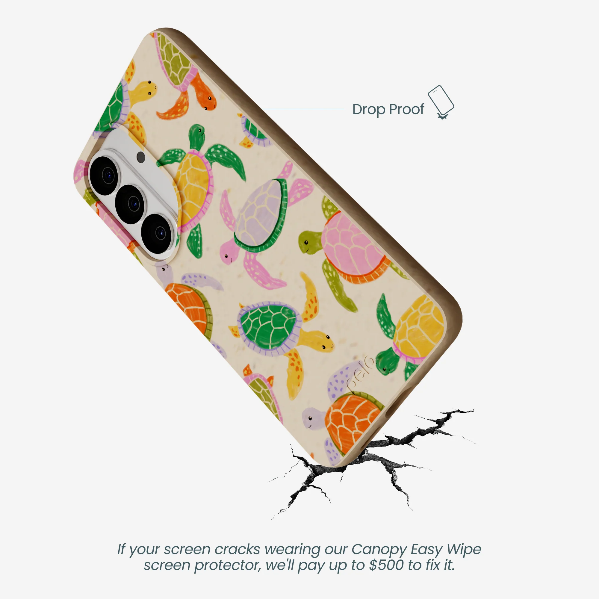 Seashell Sea Turtle Party Samsung Galaxy S26 Case - Image 5