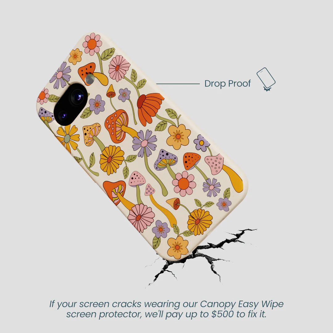 Seashell Shrooms and Blooms Google Pixel 9a Case - Image 5