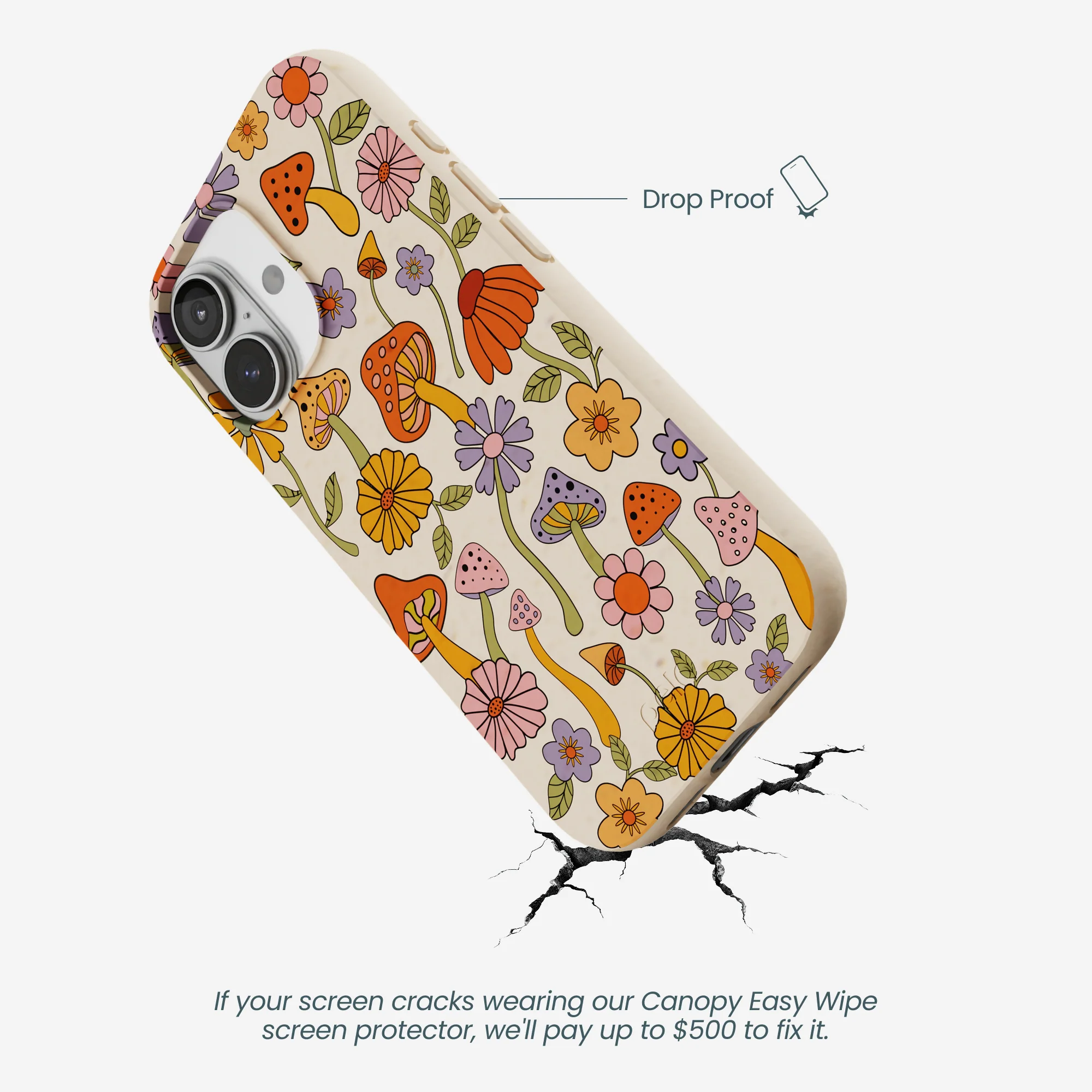 Seashell Shrooms and Blooms iPhone 17 Case - Image 5