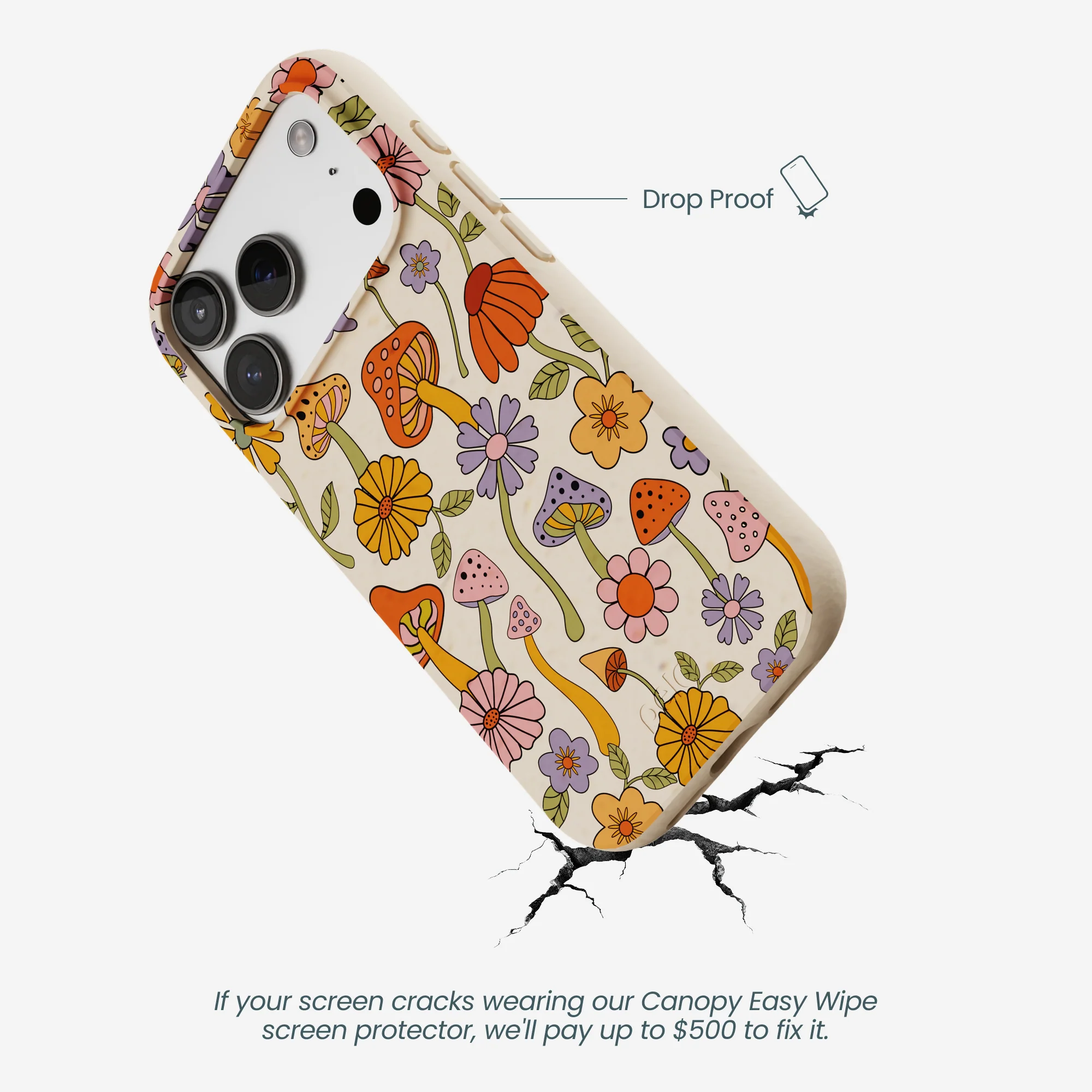 Seashell Shrooms and Blooms iPhone 17 Pro Case - Image 5
