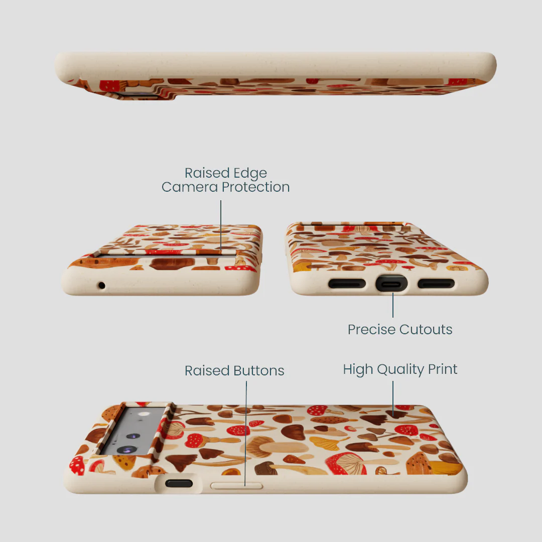 Seashell Shroomy Days Google Pixel 6a Case - Image 3