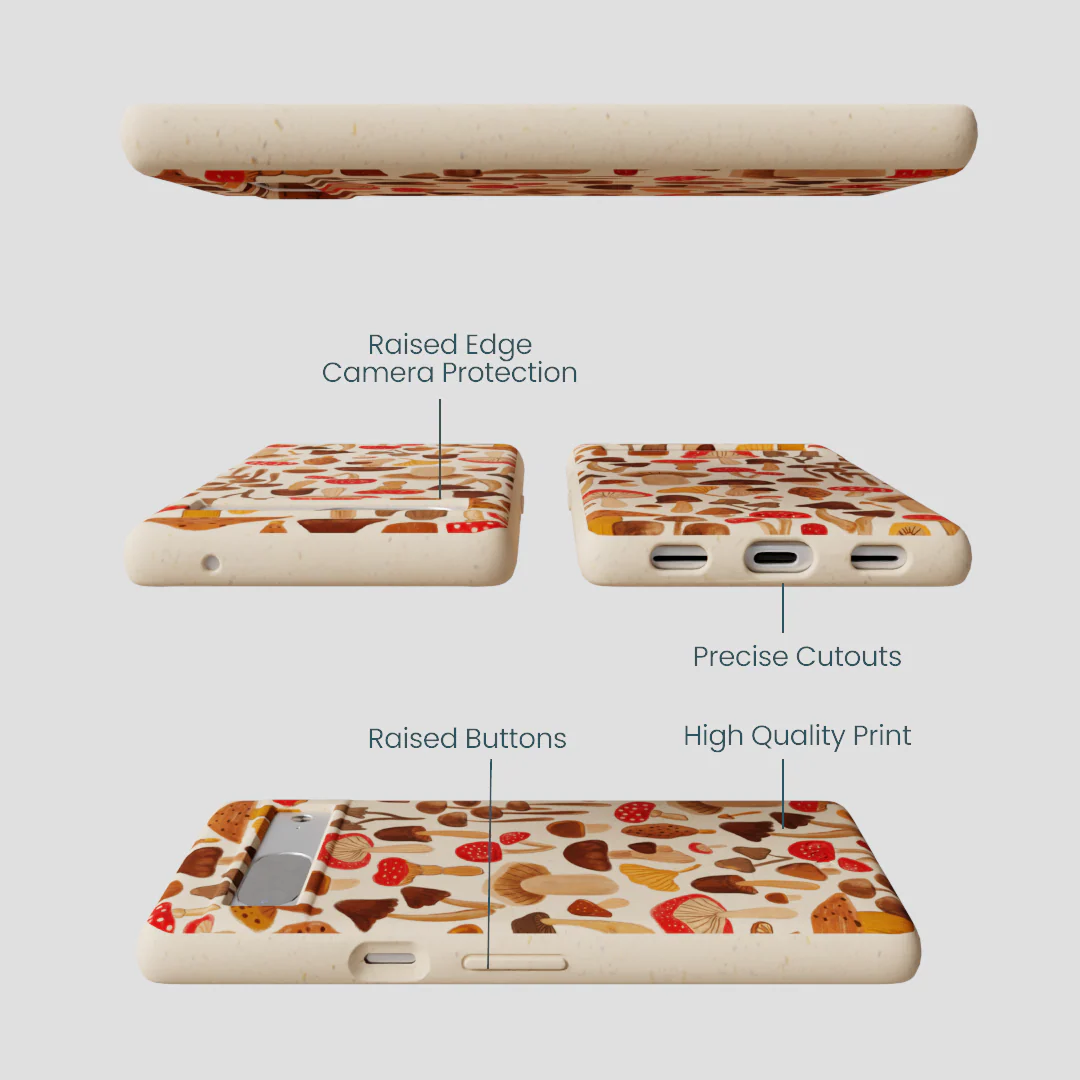 Seashell Shroomy Days Google Pixel 7a Case - Image 3