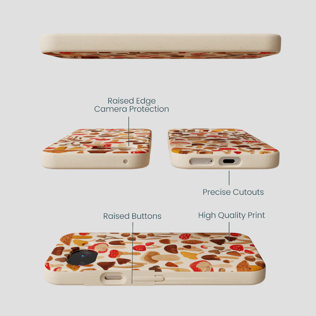 Seashell Shroomy Days Google Pixel 9a Case - Image 3