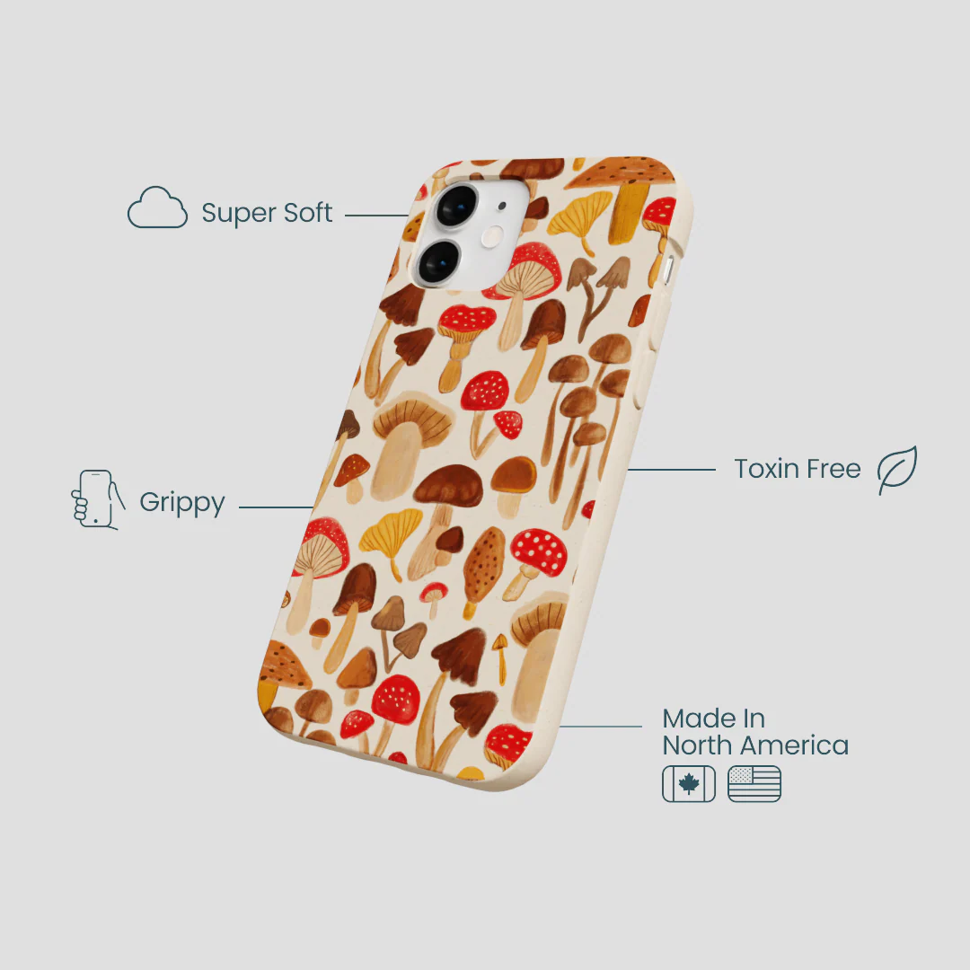 Seashell Shroomy Days iPhone 12 Mini Case - Image 4