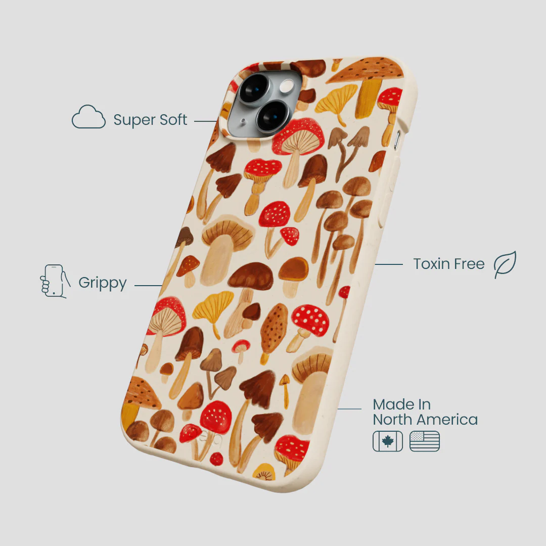 Seashell Shroomy Days iPhone 14 Plus Case - Image 4