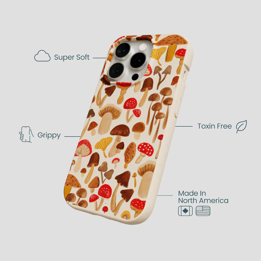 Seashell Shroomy Days iPhone 14 Pro Case - Image 4
