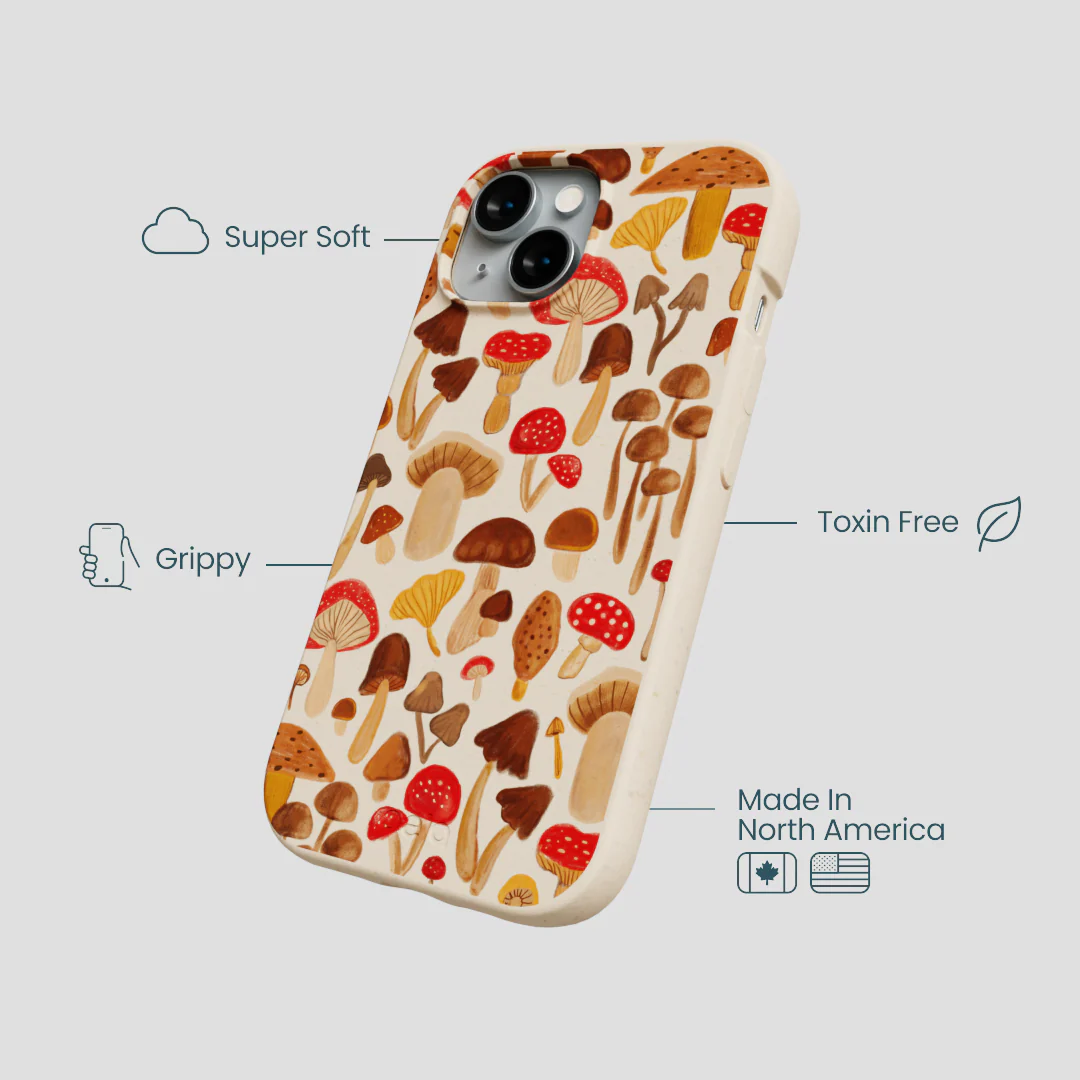 Seashell Shroomy Days iPhone 15 Case - Image 4