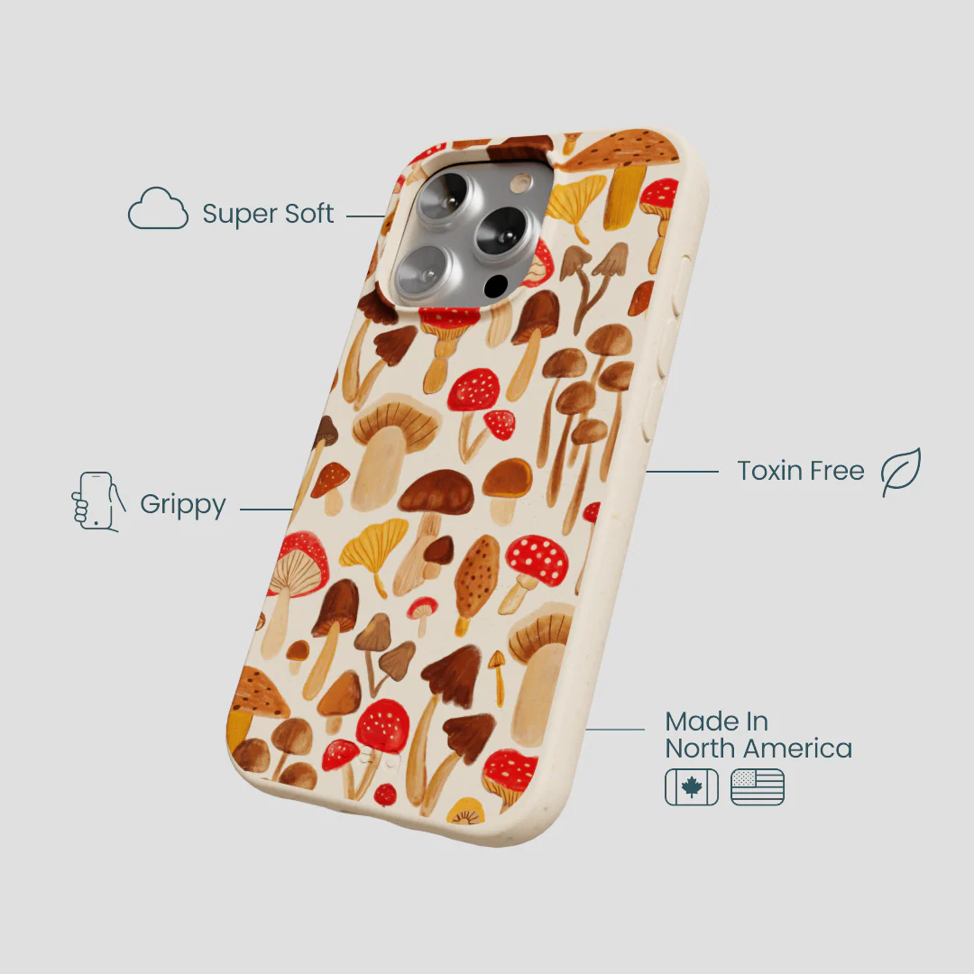Seashell Shroomy Days iPhone 16 Pro Case - Image 4