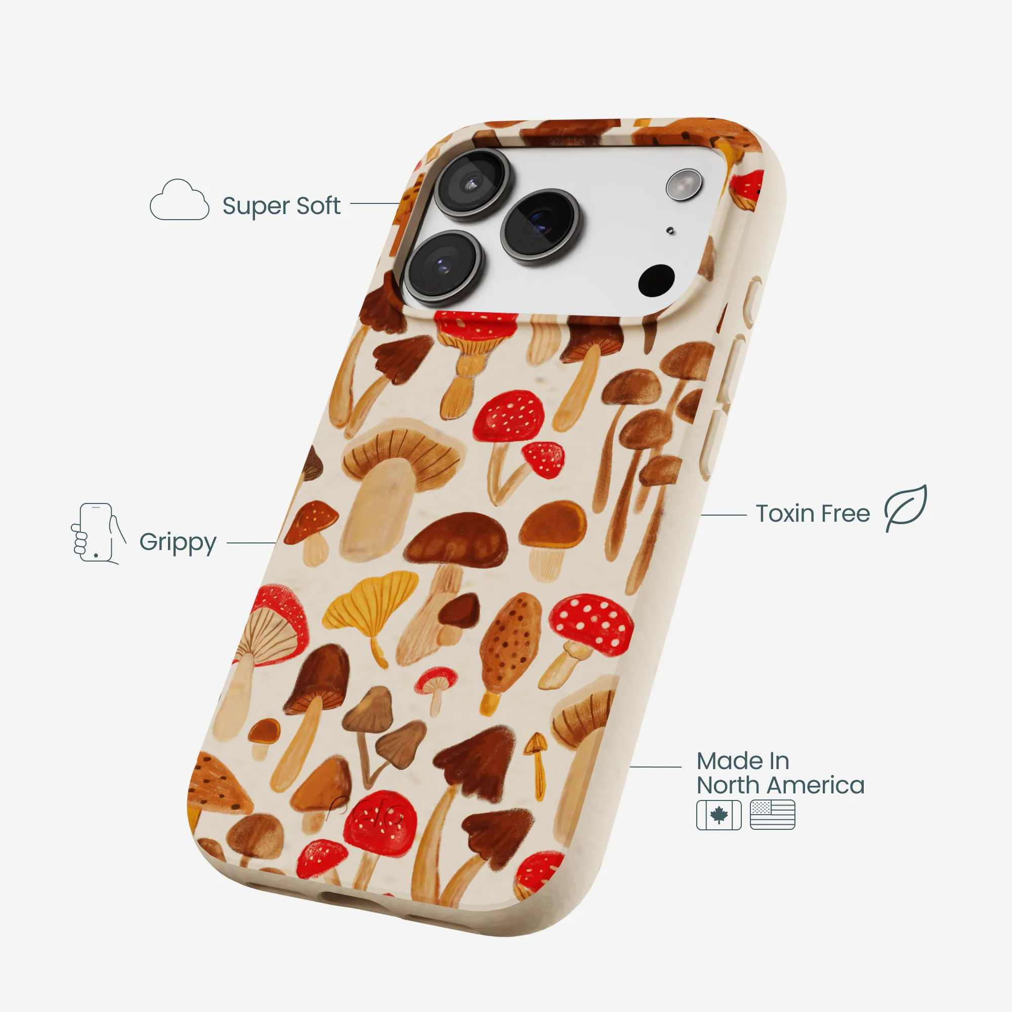 Seashell Shroomy Days iPhone 17 Pro Case - Image 4
