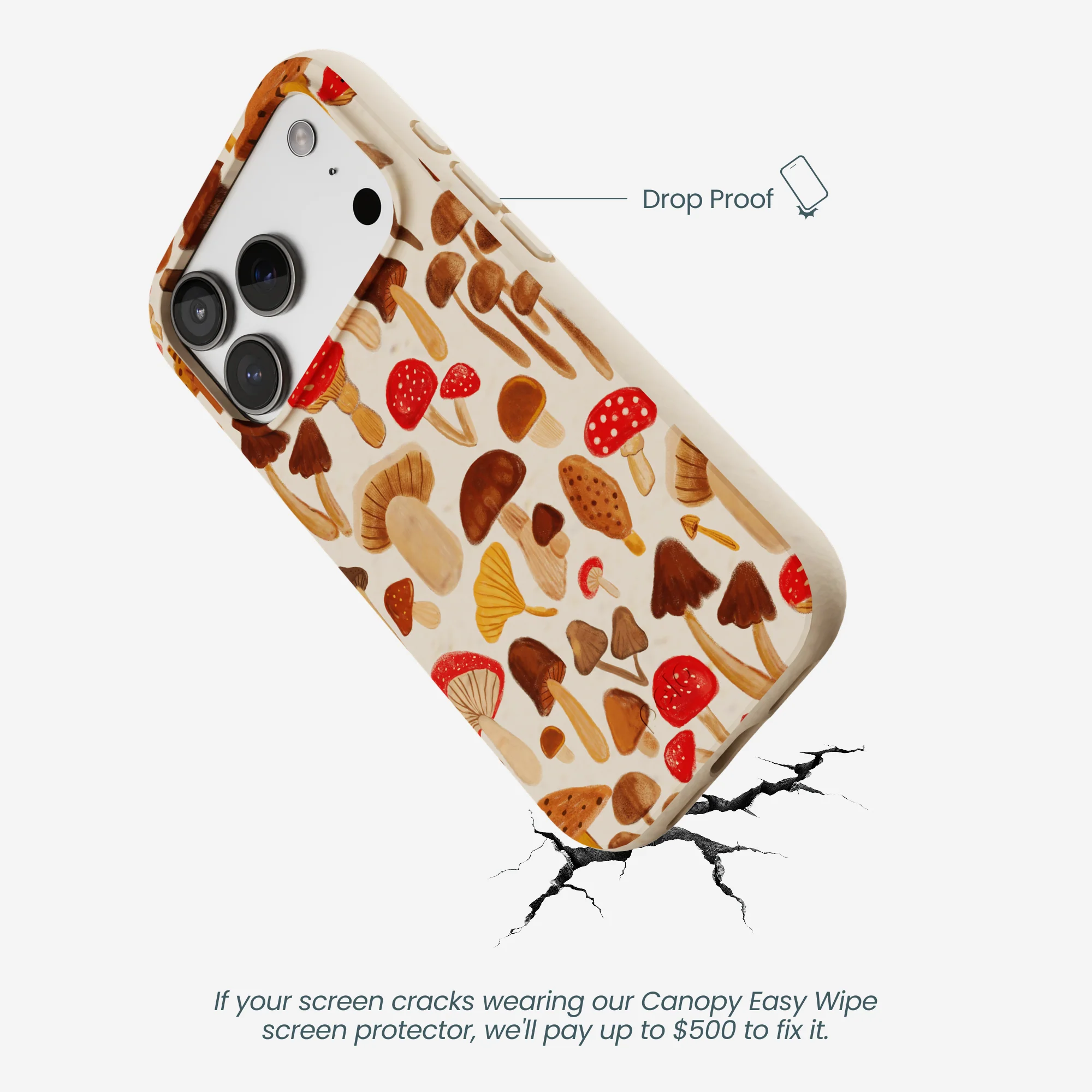 Seashell Shroomy Days iPhone 17 Pro Case - Image 5