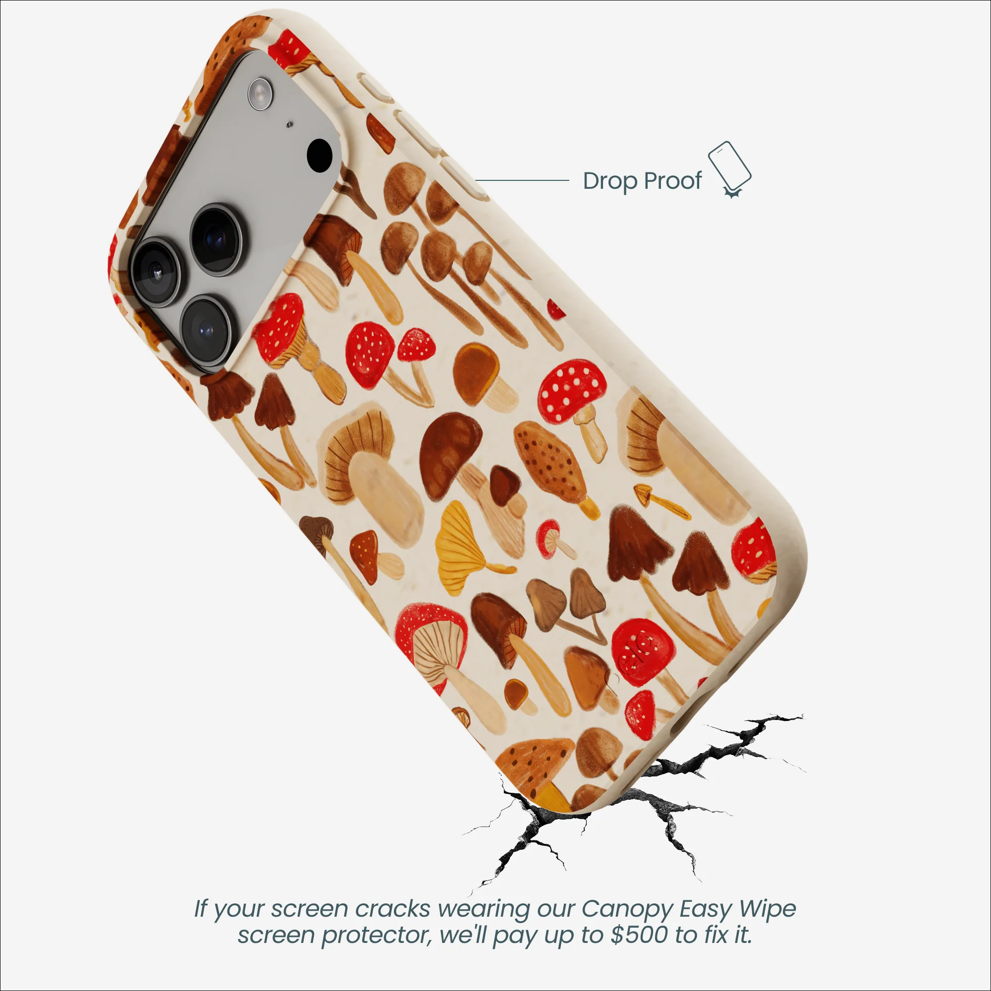 Seashell Shroomy Days iPhone 17 Pro Max Case - Image 5