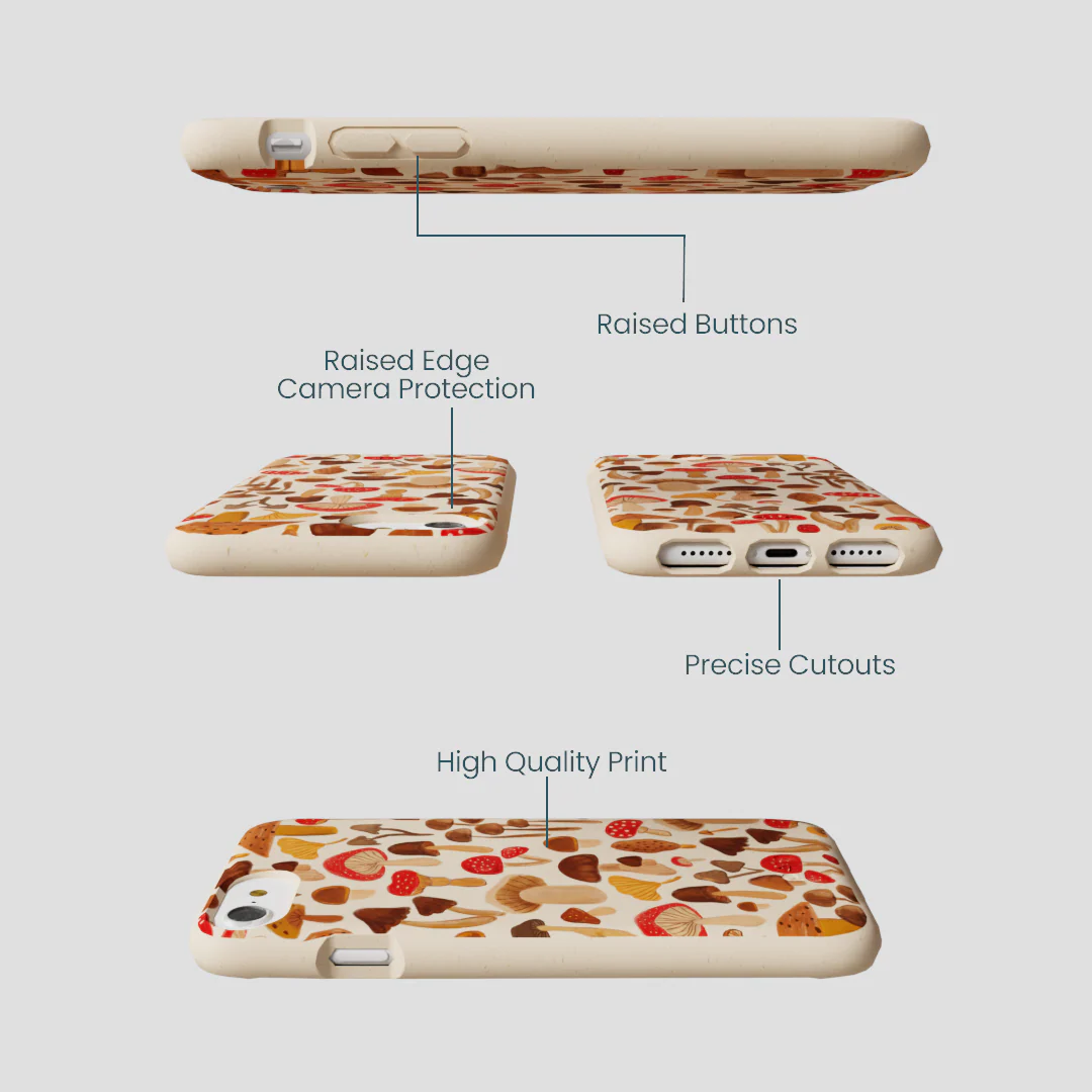 Seashell Shroomy Days iPhone 6/6s/7/8/SE Case - Image 3