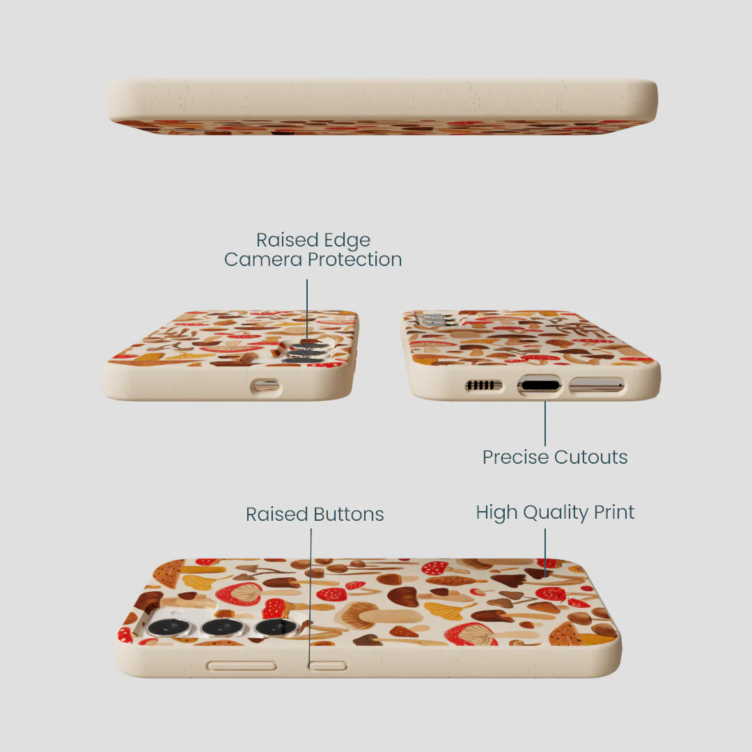 Seashell Shroomy Days Samsung Galaxy S24 Case - Image 3