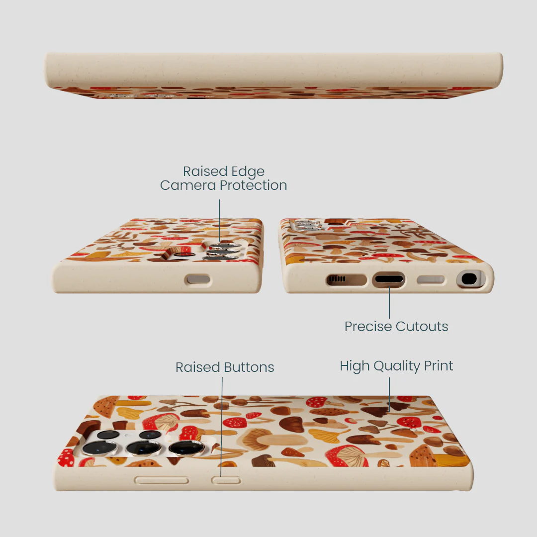 Seashell Shroomy Days Samsung Galaxy S24 Ultra Case - Image 3