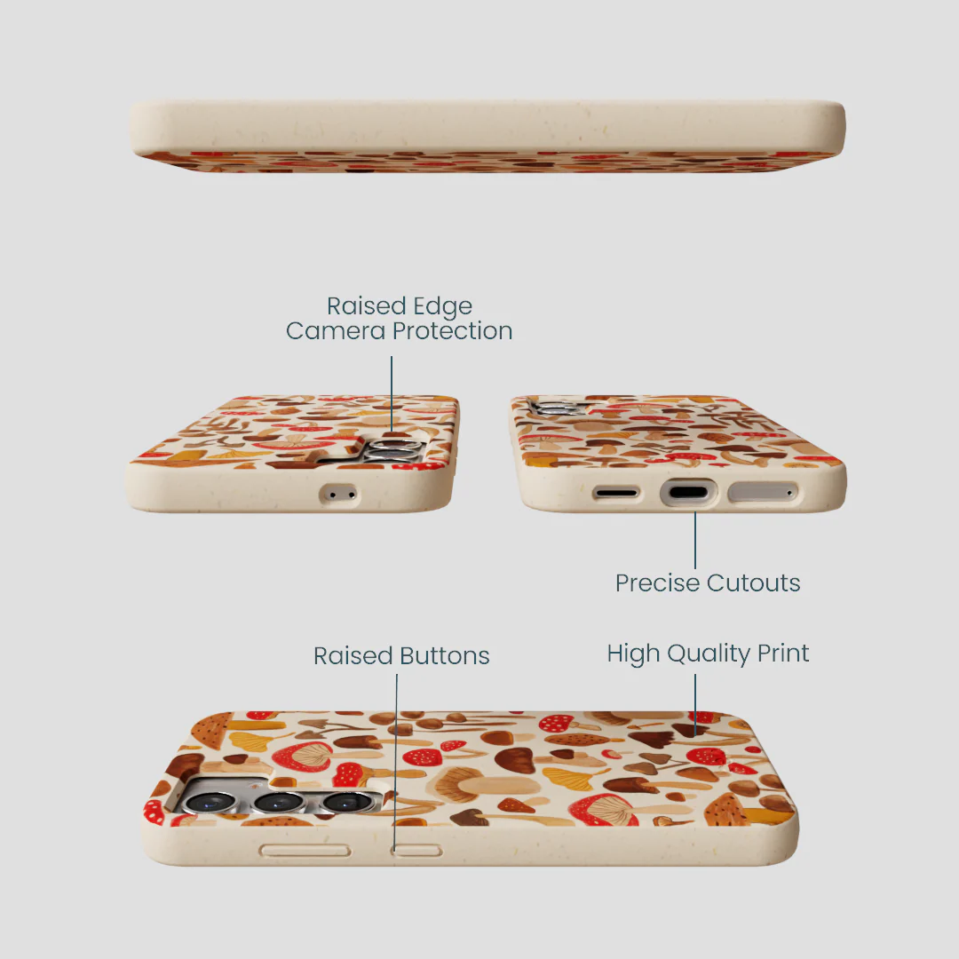 Seashell Shroomy Days Samsung Galaxy S25 Case - Image 3