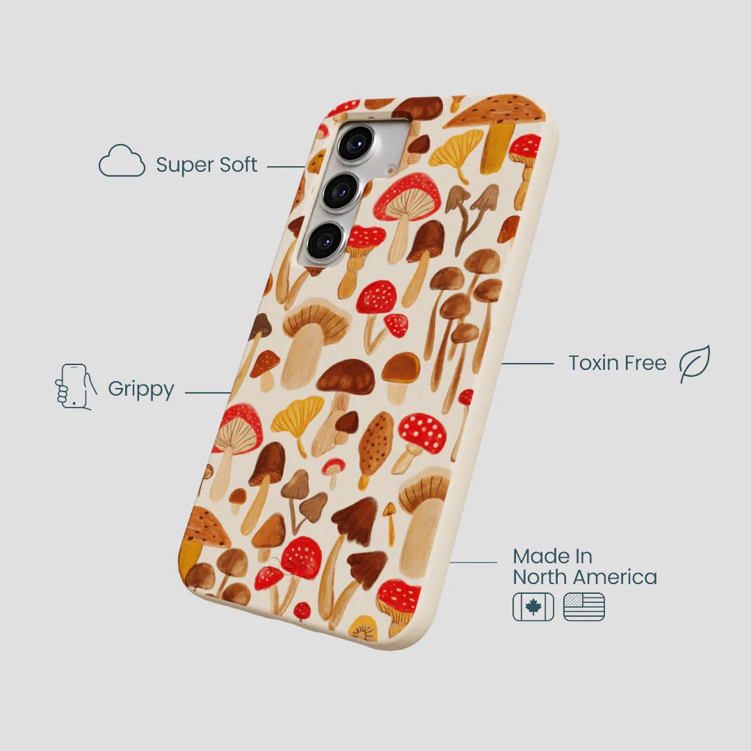 Seashell Shroomy Days Samsung Galaxy S25 Case - Image 4