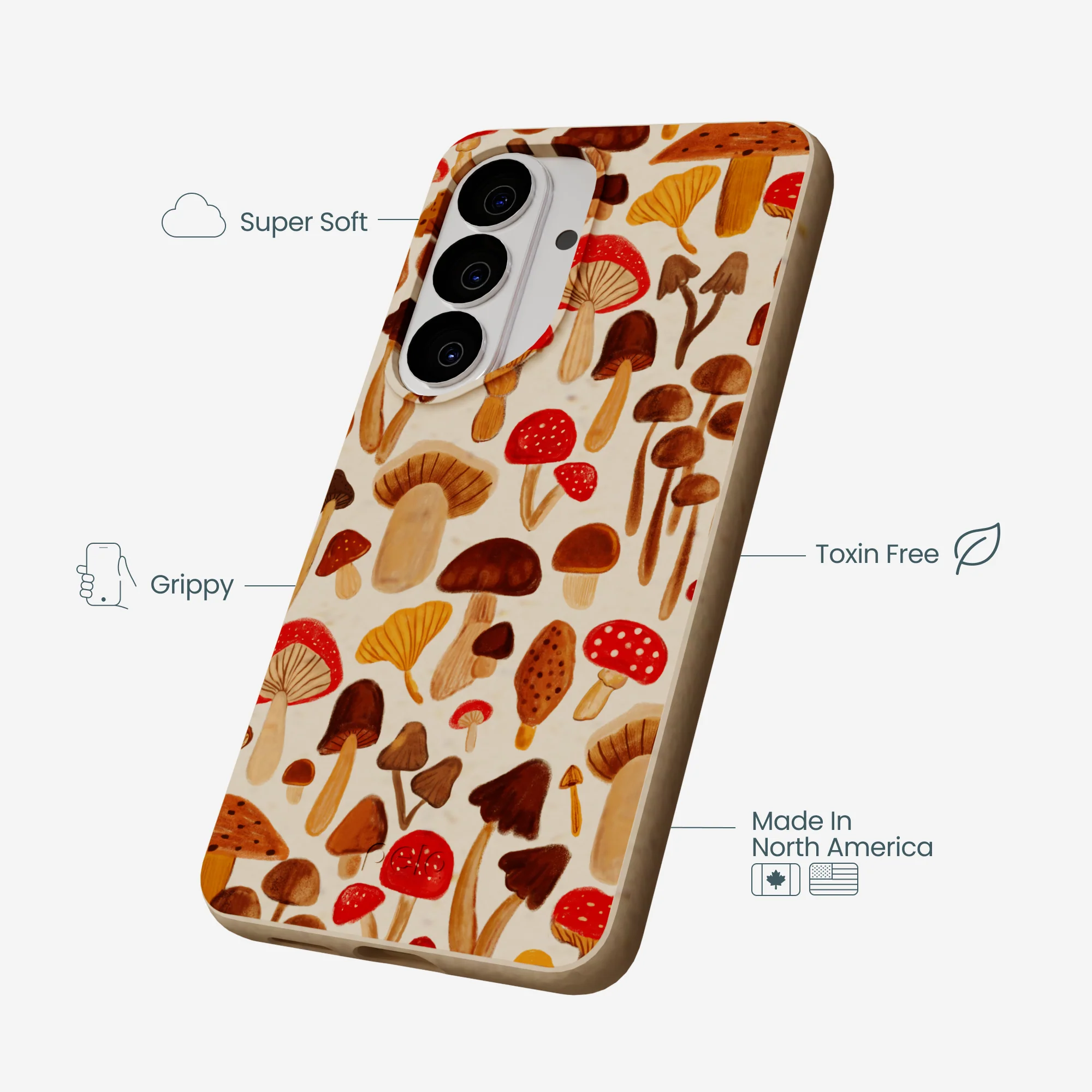 Seashell Shroomy Days Samsung Galaxy S26 Case - Image 4