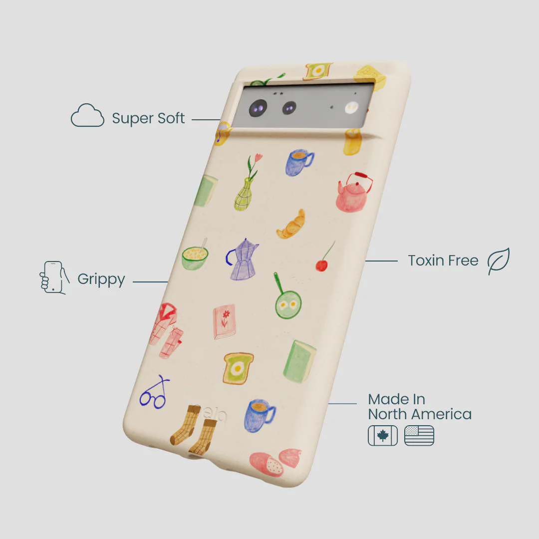 Seashell Slow Mornings Google Pixel 6a Case - Image 4