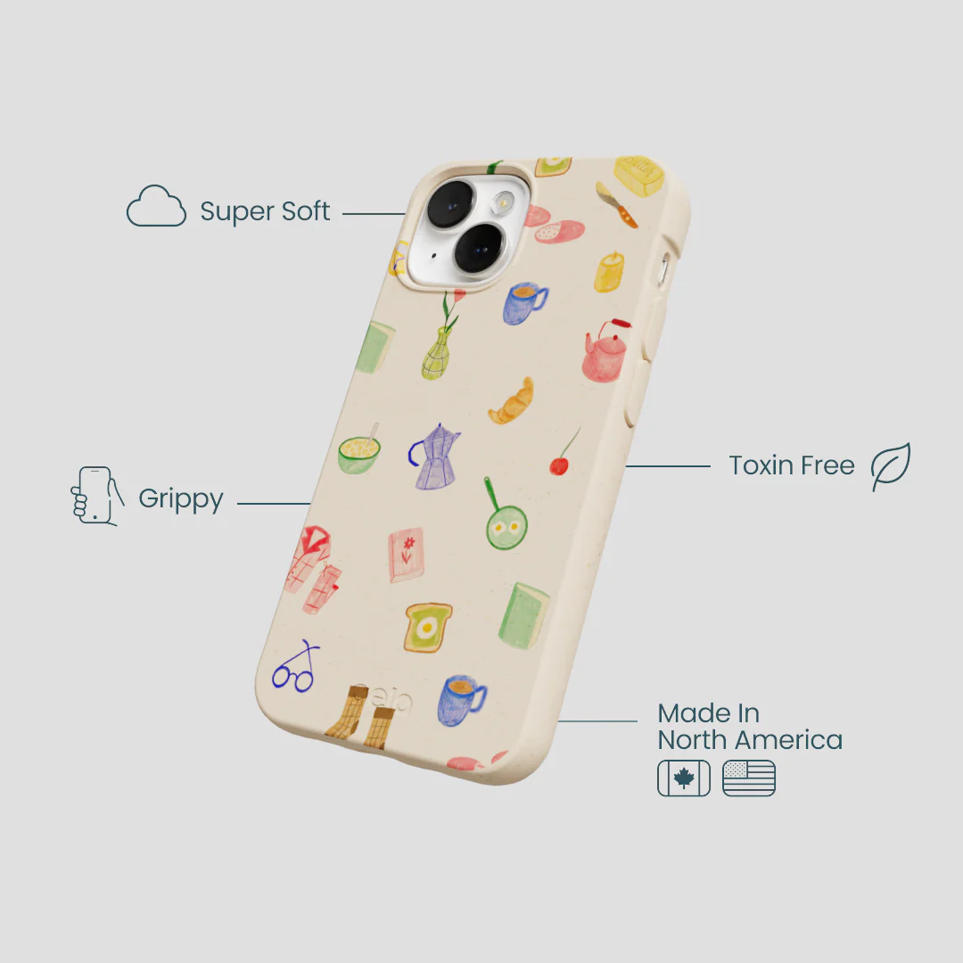 Seashell Slow Mornings iPhone 13 Mini Case - Image 4