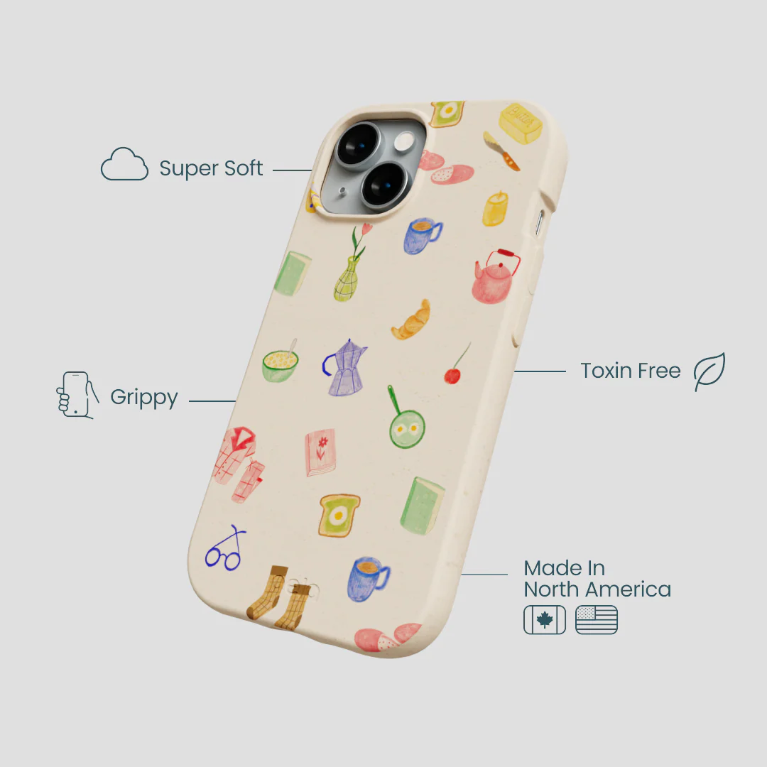Seashell Slow Mornings iPhone 14 Case - Image 4