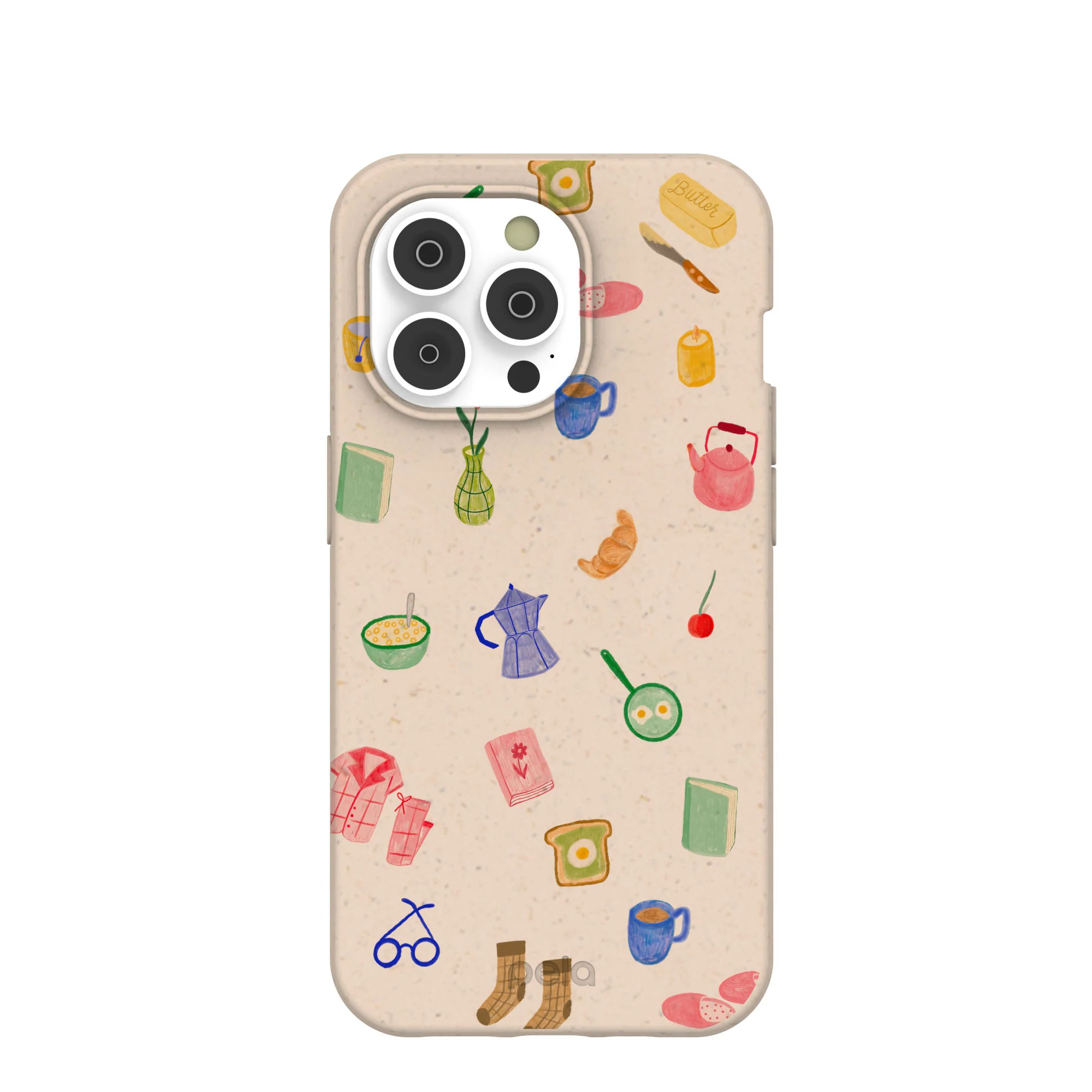Seashell Slow Mornings iPhone 14 Pro Case