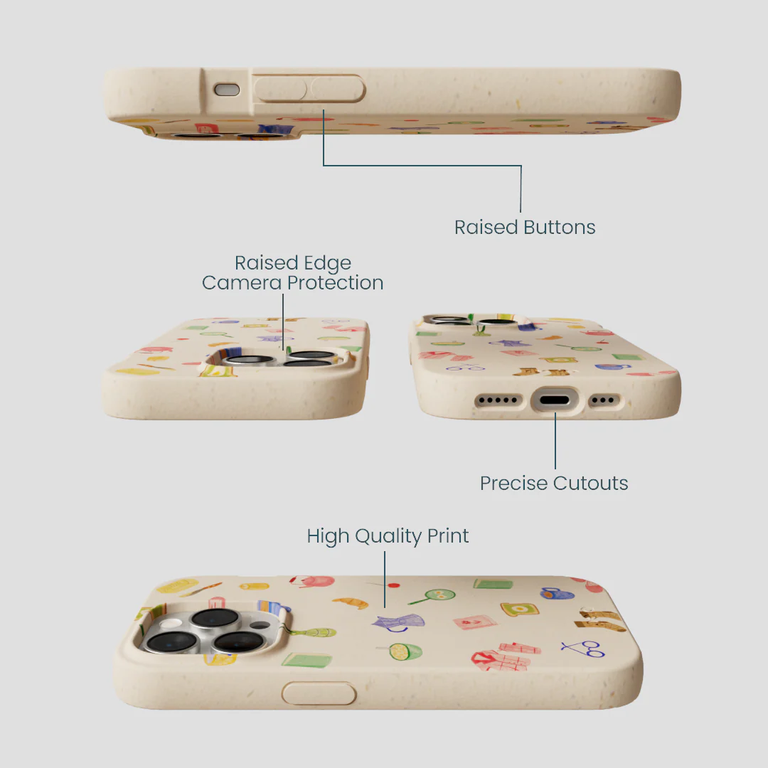 Seashell Slow Mornings iPhone 15 Pro Case - Image 3