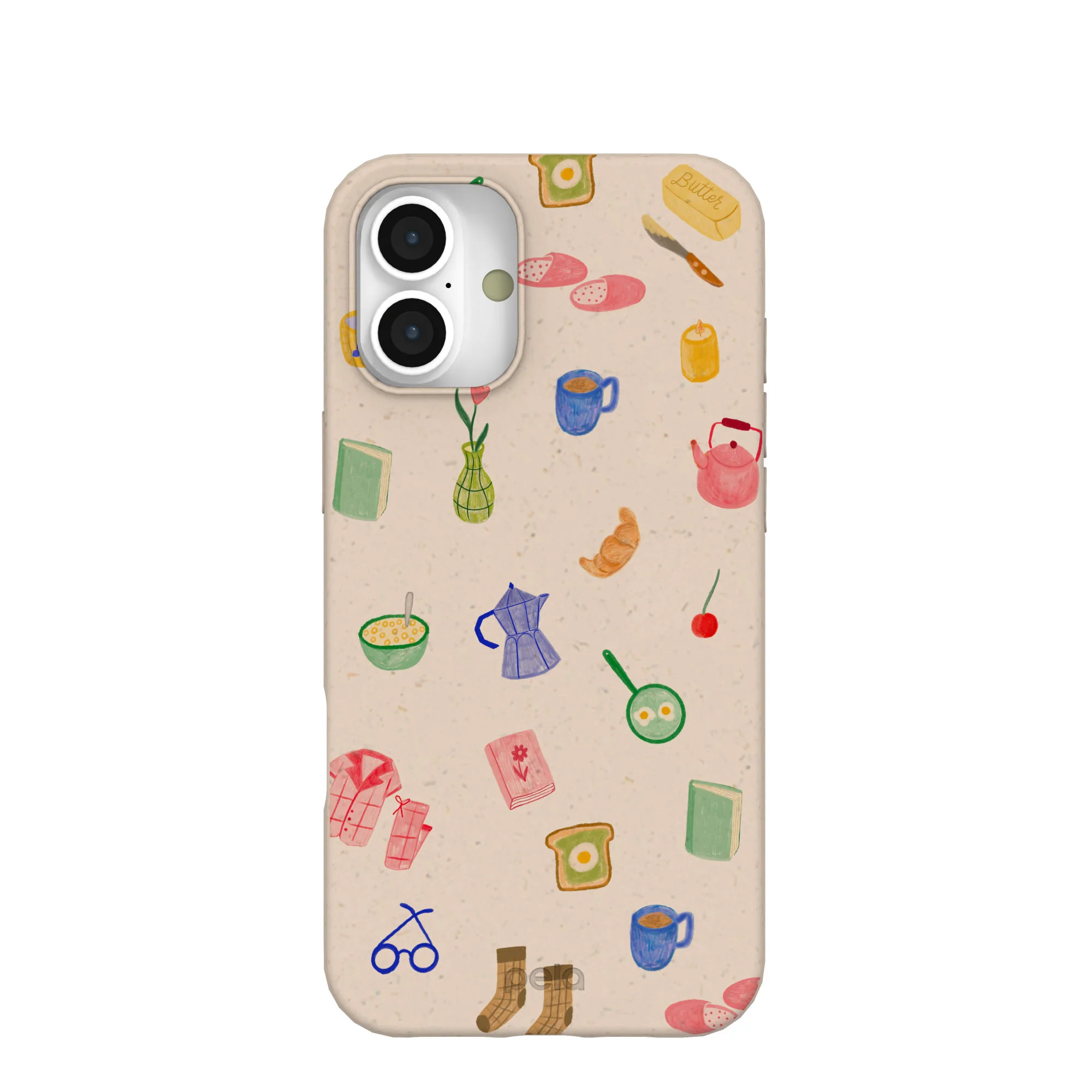 Seashell Slow Mornings iPhone 16 Plus Case