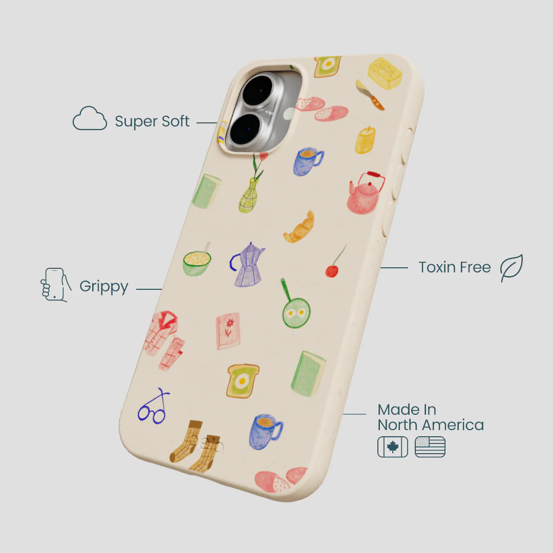Seashell Slow Mornings iPhone 16 Plus Case - Image 4