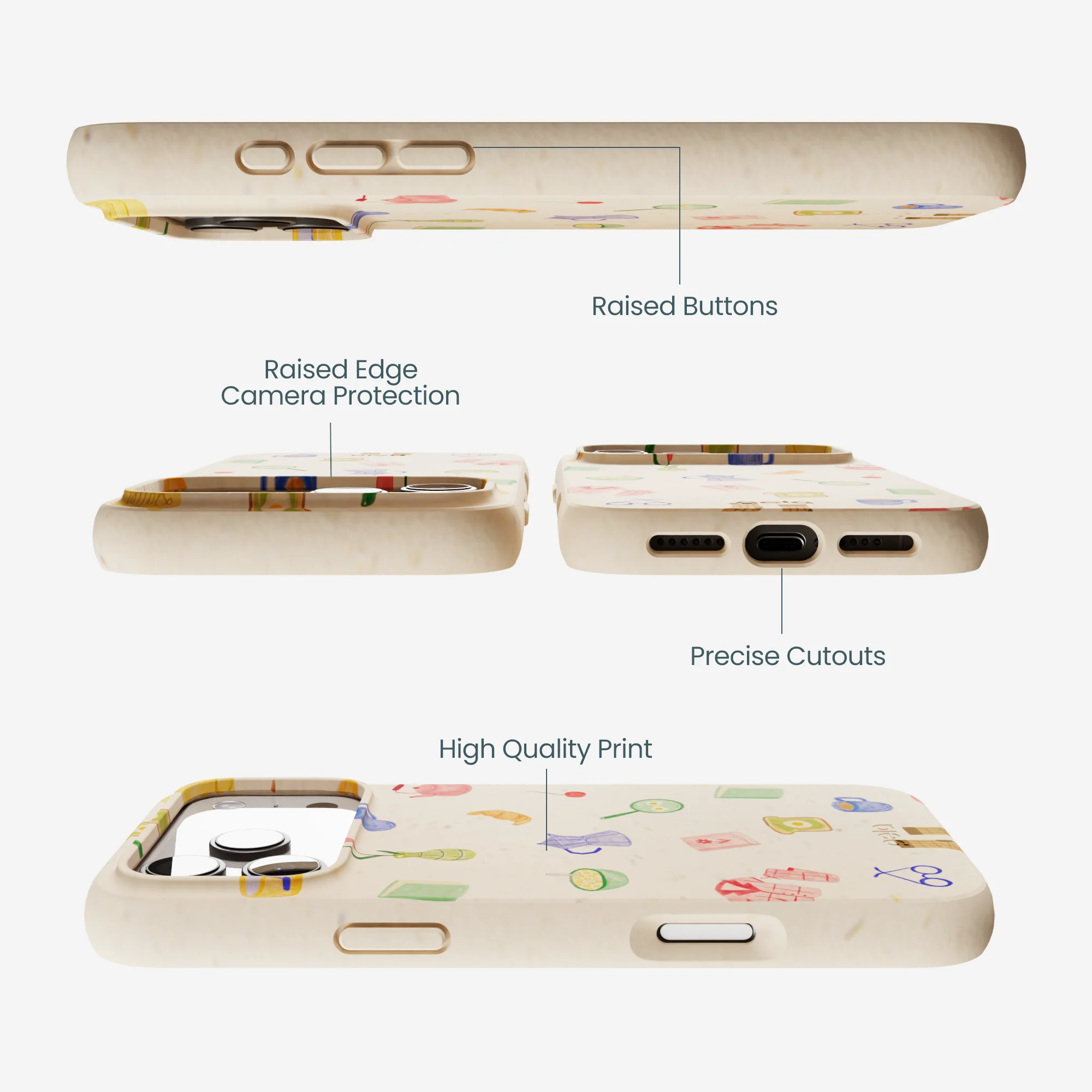 Seashell Slow Mornings iPhone 17 Pro Max Case - Image 3