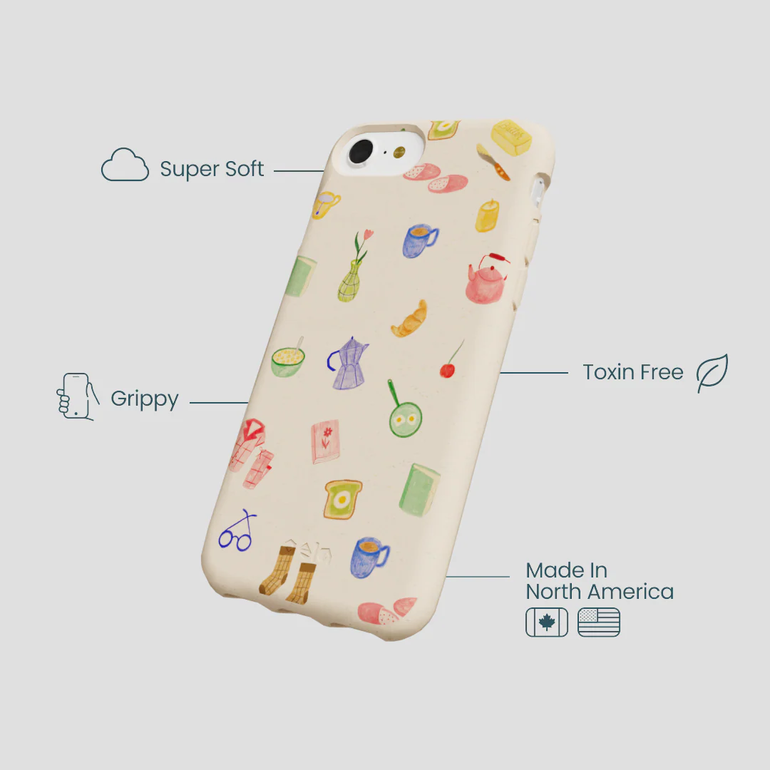 Seashell Slow Mornings iPhone 6/6s/7/8/SE Case - Image 4