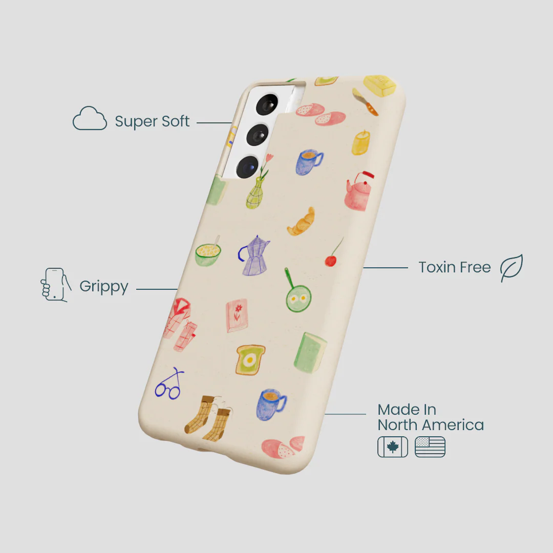 Seashell Slow Mornings Samsung Galaxy S22 Case - Image 4