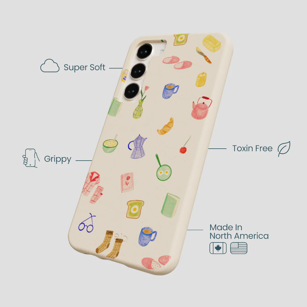 Seashell Slow Mornings Samsung Galaxy S23+(Plus) Case - Image 4