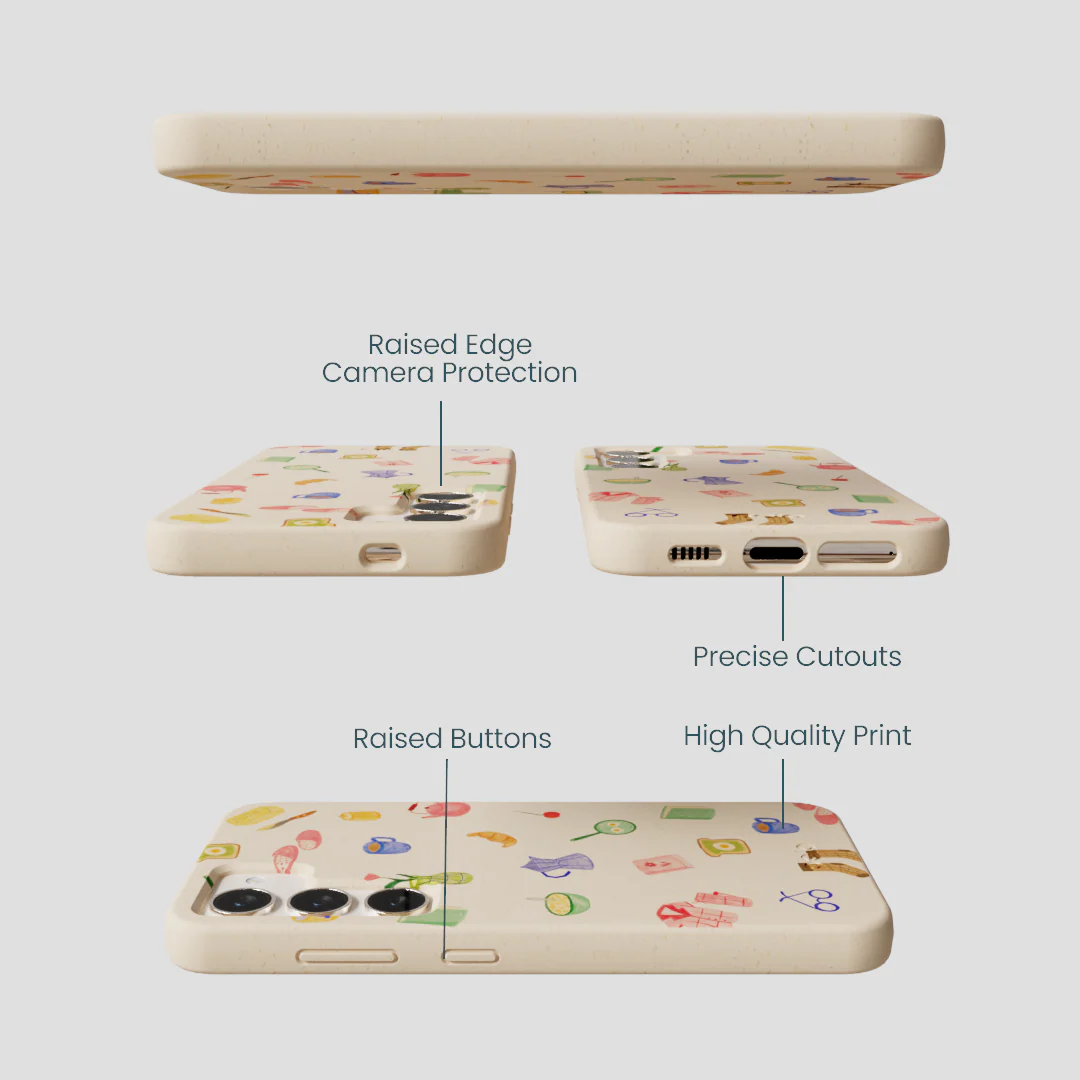 Seashell Slow Mornings Samsung Galaxy S24 Case - Image 3
