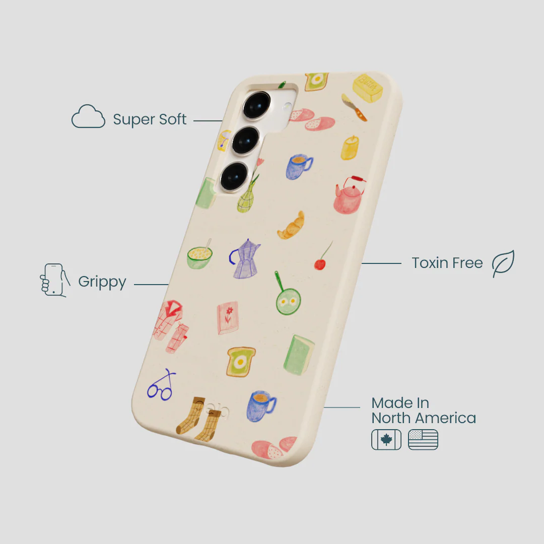 Seashell Slow Mornings Samsung Galaxy S24 Case - Image 4