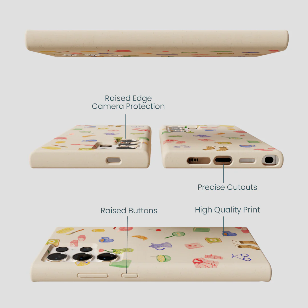 Seashell Slow Mornings Samsung Galaxy S24 Ultra Case - Image 3