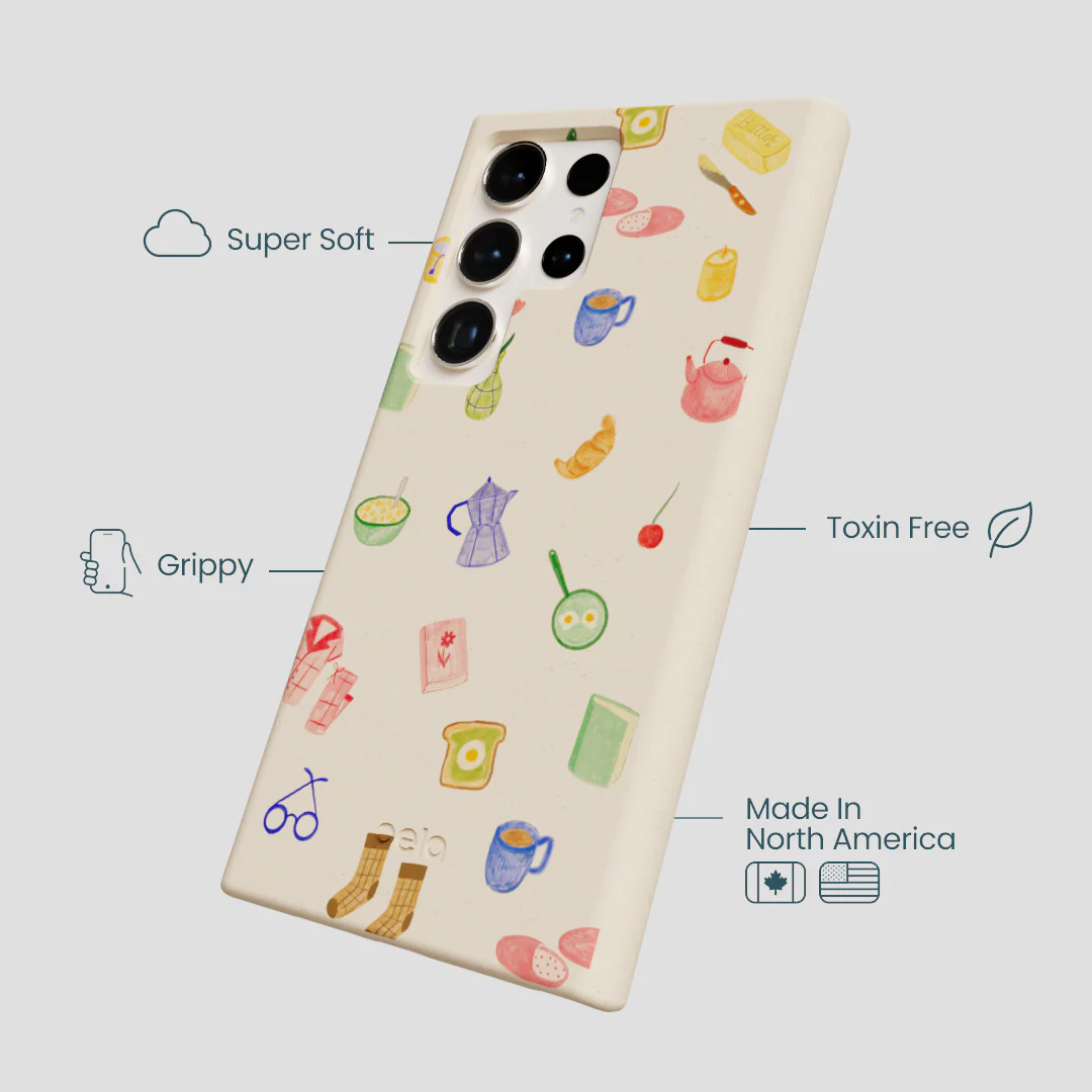Seashell Slow Mornings Samsung Galaxy S24 Ultra Case - Image 4