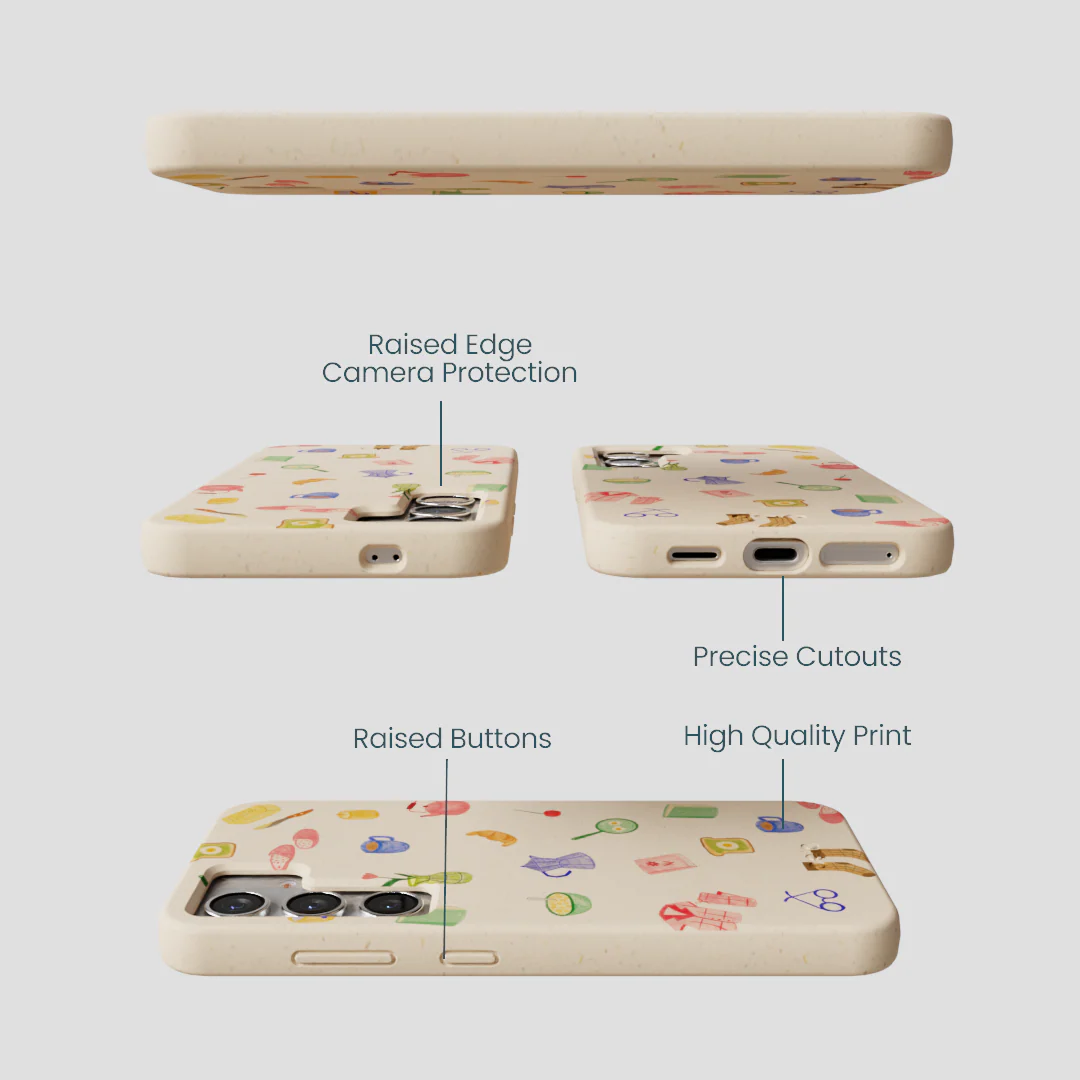 Seashell Slow Mornings Samsung Galaxy S25 Case - Image 3