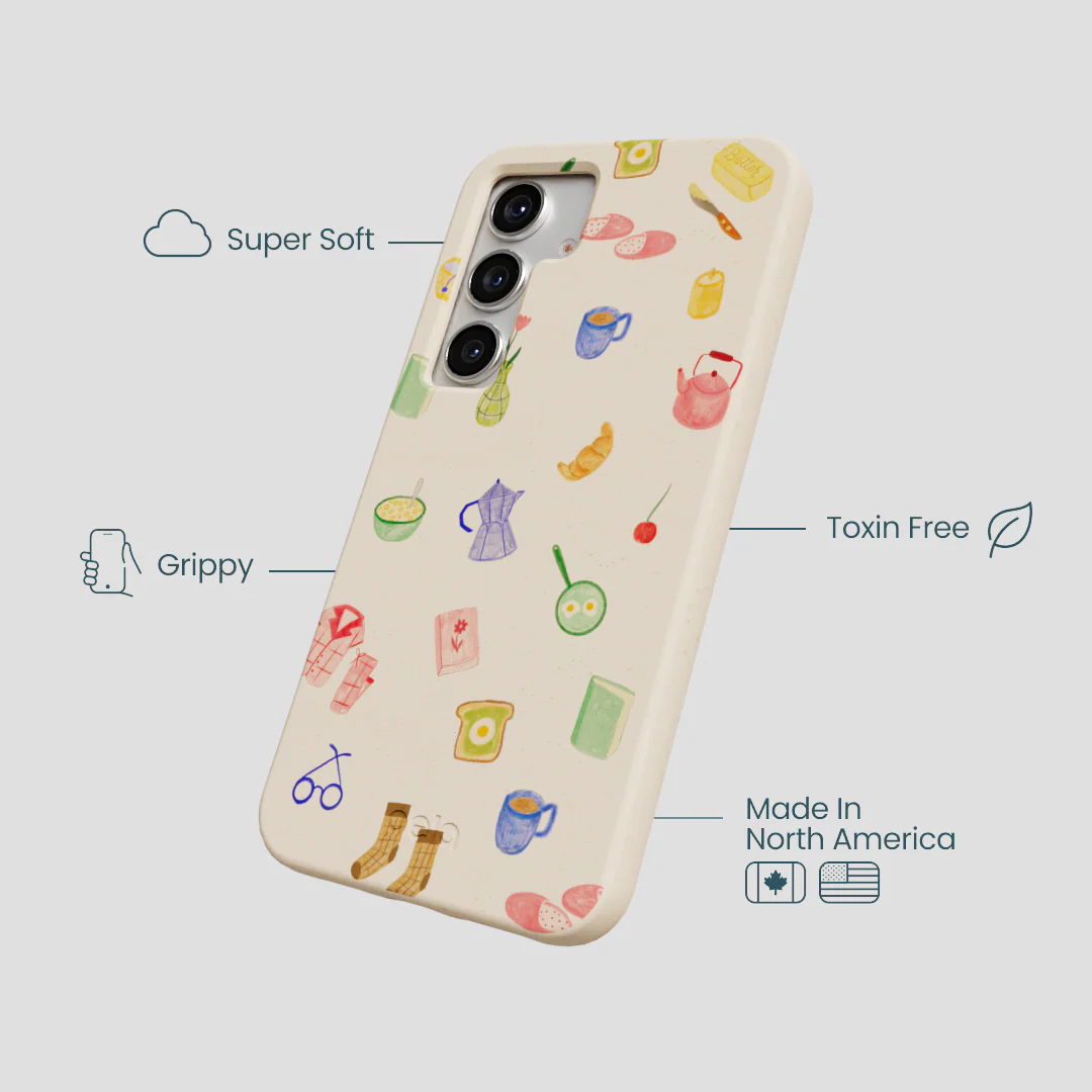 Seashell Slow Mornings Samsung Galaxy S25 Case - Image 4
