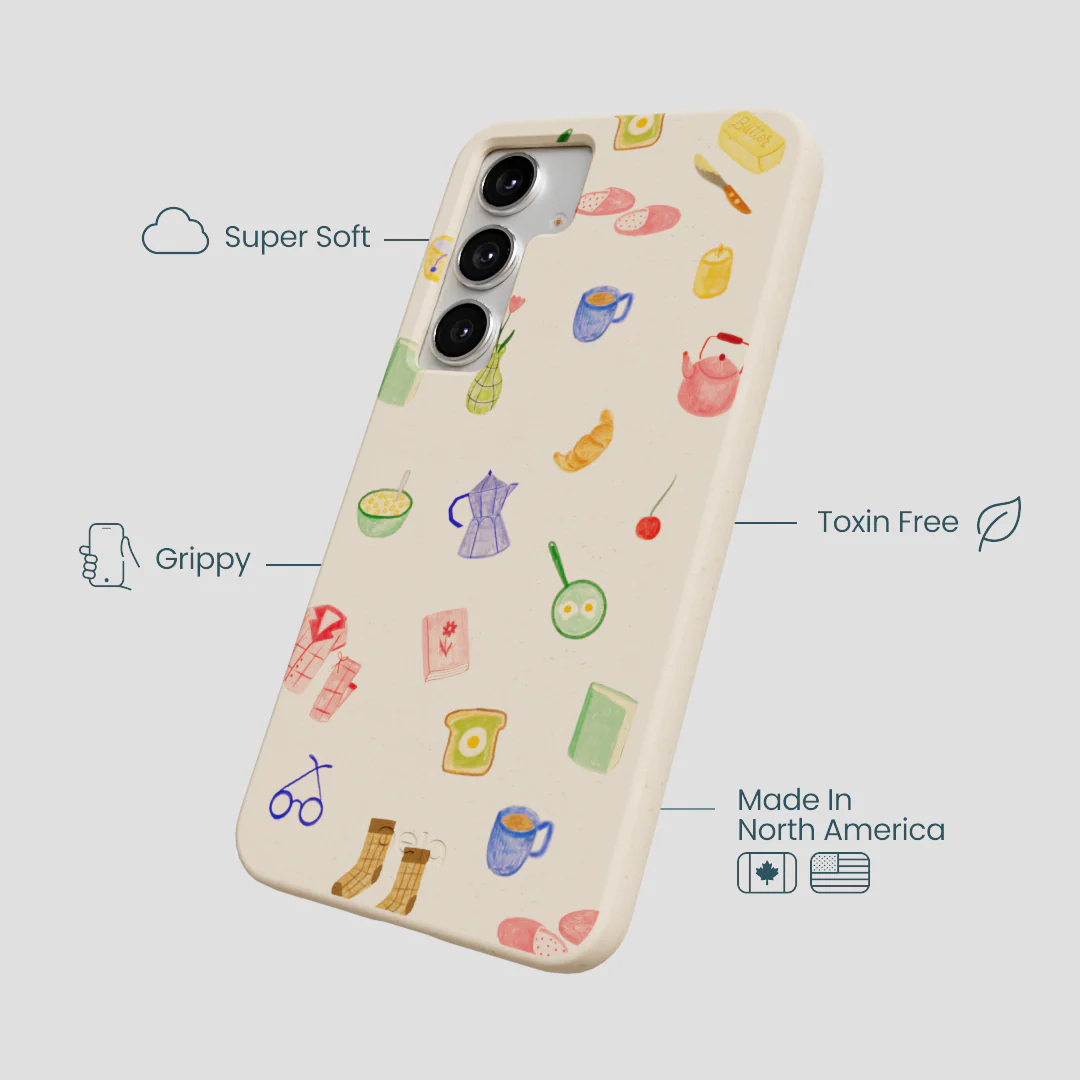 Seashell Slow Mornings Samsung Galaxy S25+(Plus) Case - Image 4