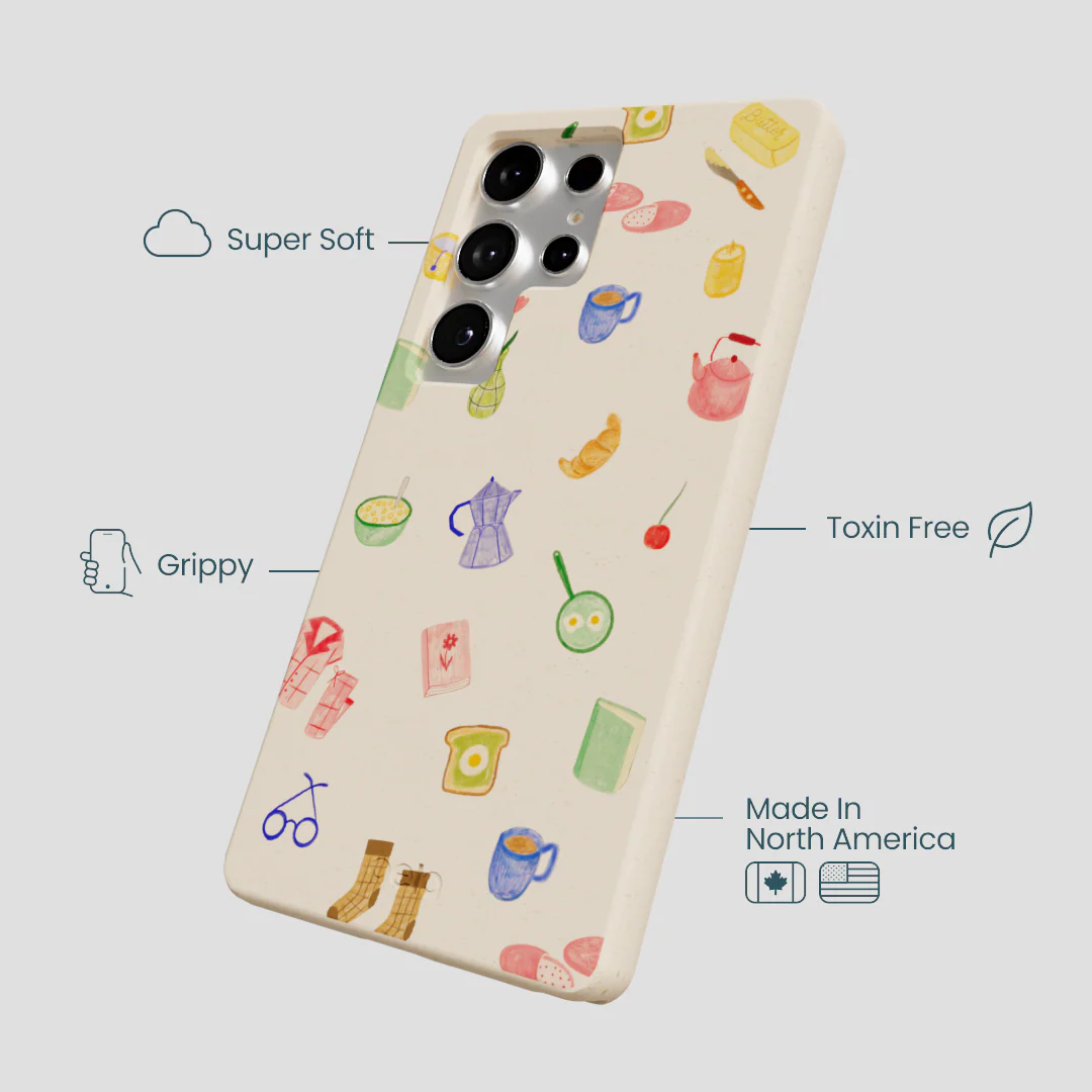 Seashell Slow Mornings Samsung Galaxy S25 Ultra Case - Image 4