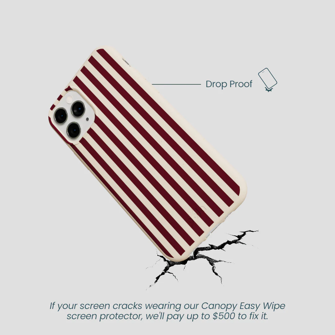 Seashell Small Wine Stripes iPhone 11 Pro Case - Image 5