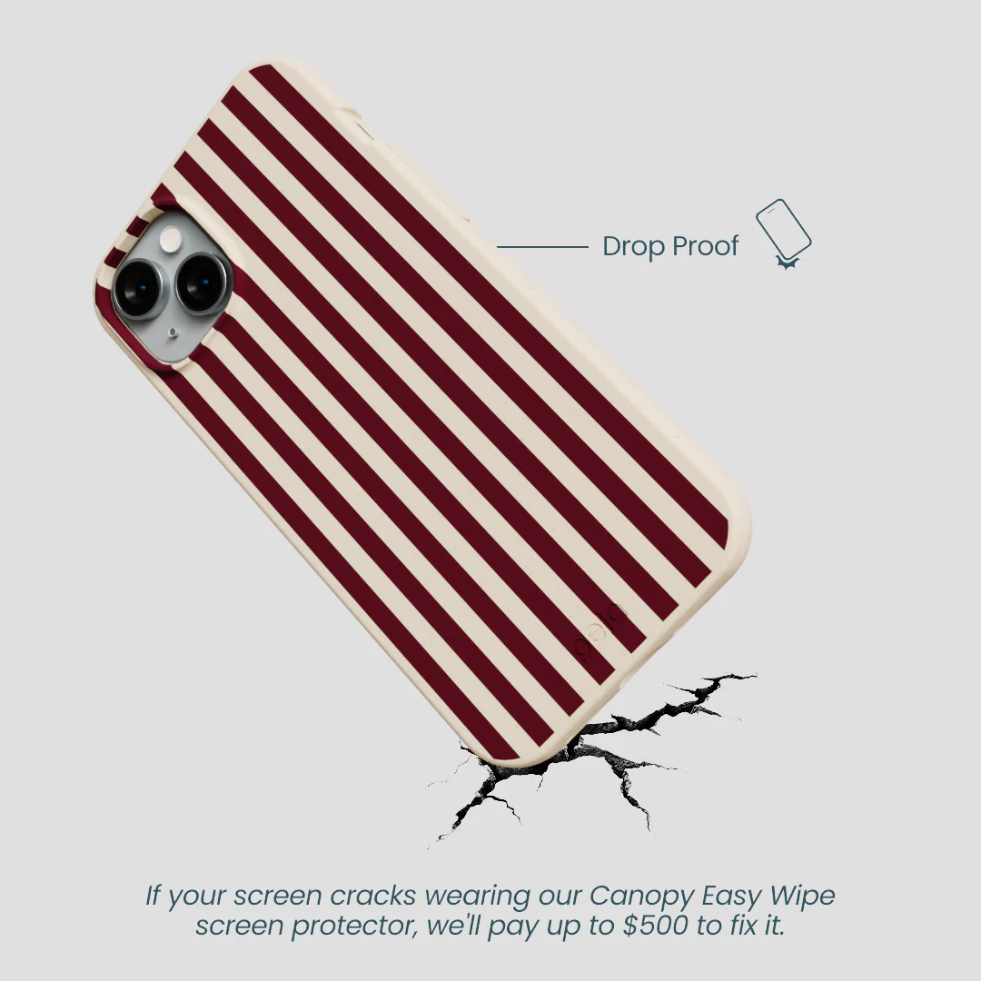 Seashell Small Wine Stripes iPhone 14 Plus Case - Image 5